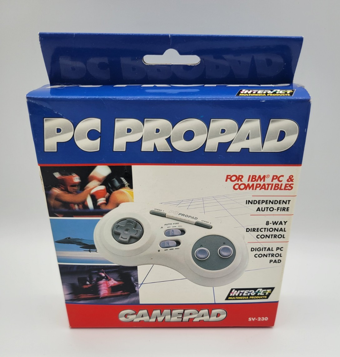 InterAct SV-230 IBM PC Propad Gameport Game Pad Controller Open Box See photos