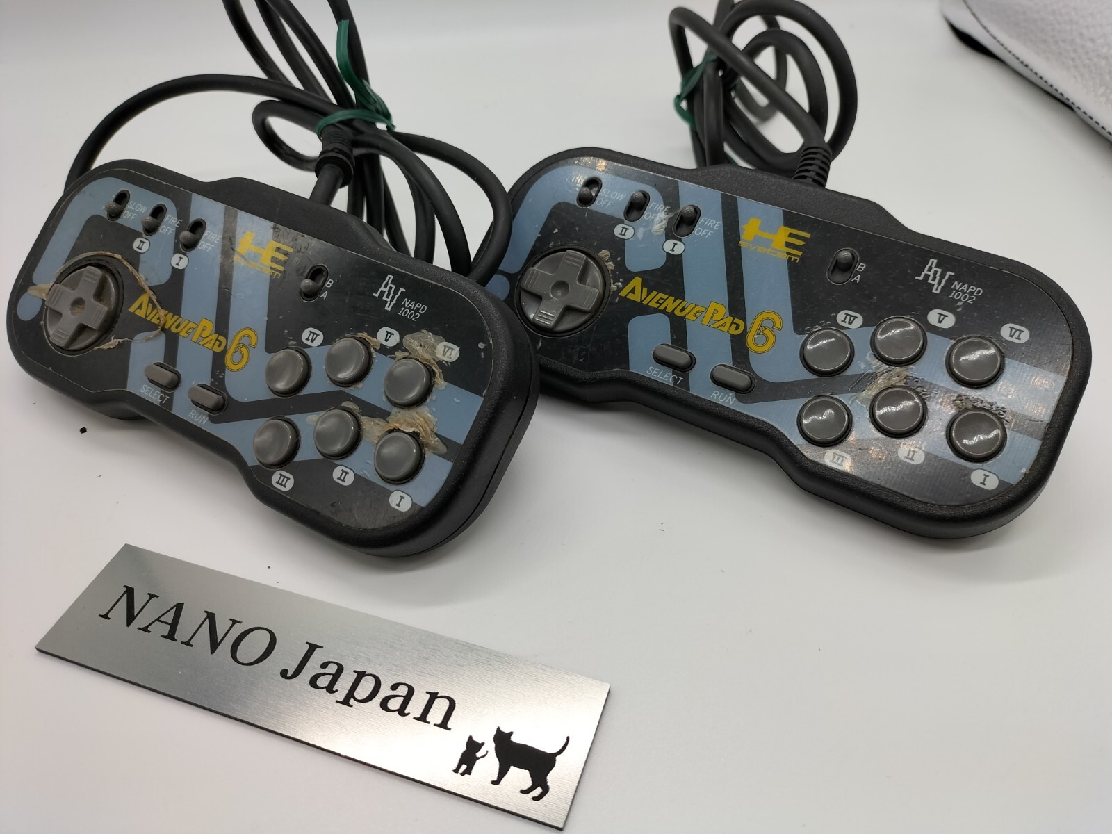 NEC PC Engine Avenue Pad 6 Triger NAPD-1002 Set of 2 Official Controller From JP
