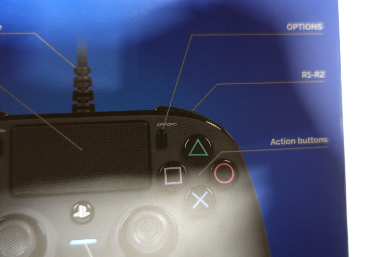 Used Nacon PS4 Controller, WIRED ONLY (USB-A) – excellent condition
