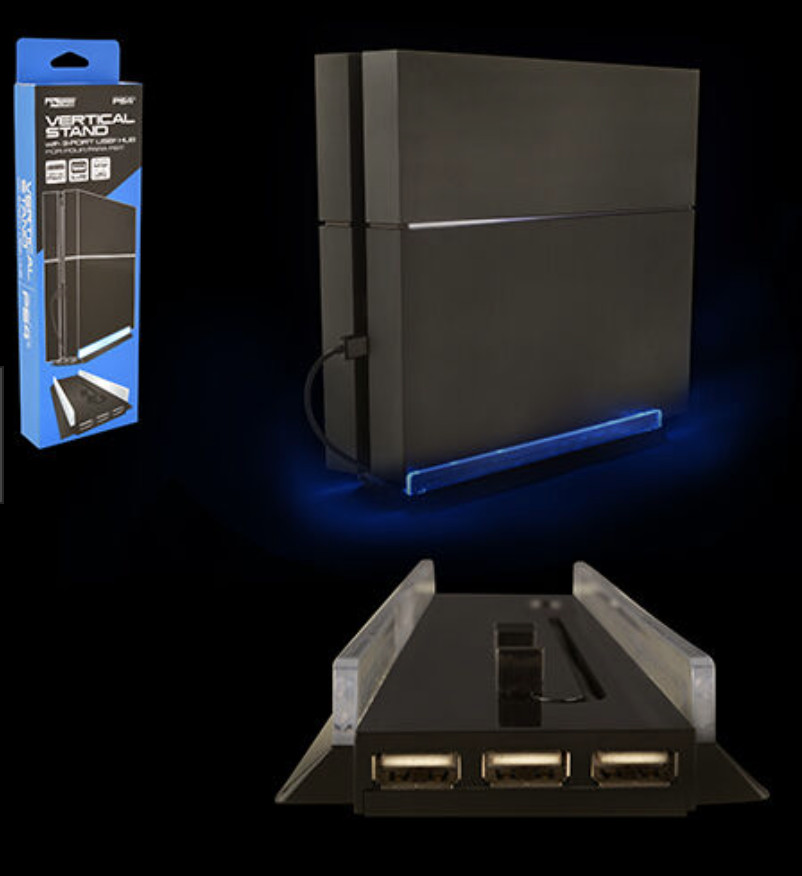 PS4 – Vertical Stand with 3 USB Port (KMD) Brand New on hand