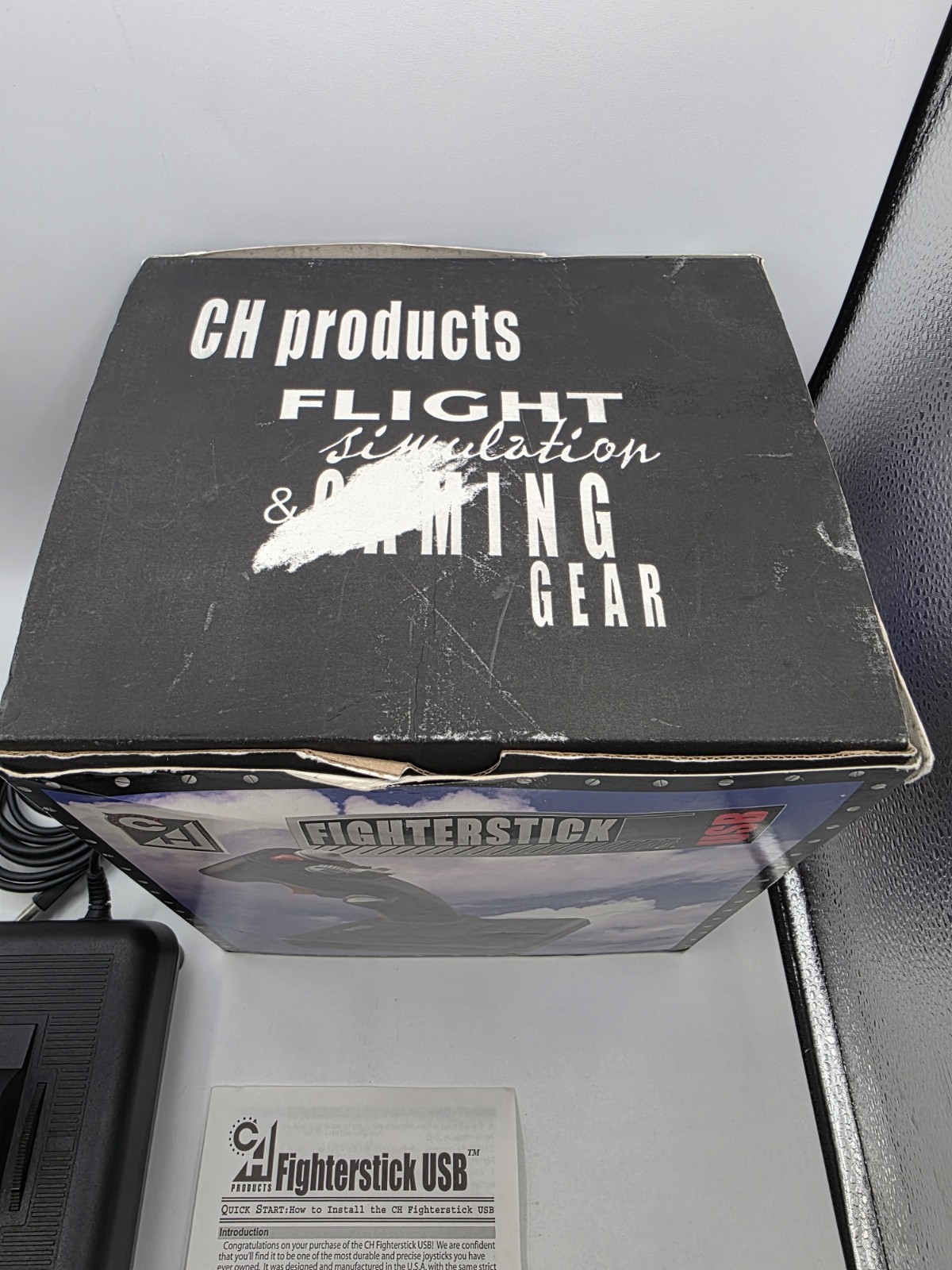 USB Fighter Stick, CH Products, FTRUSB (F16 Aircraft) With Original Box Tested