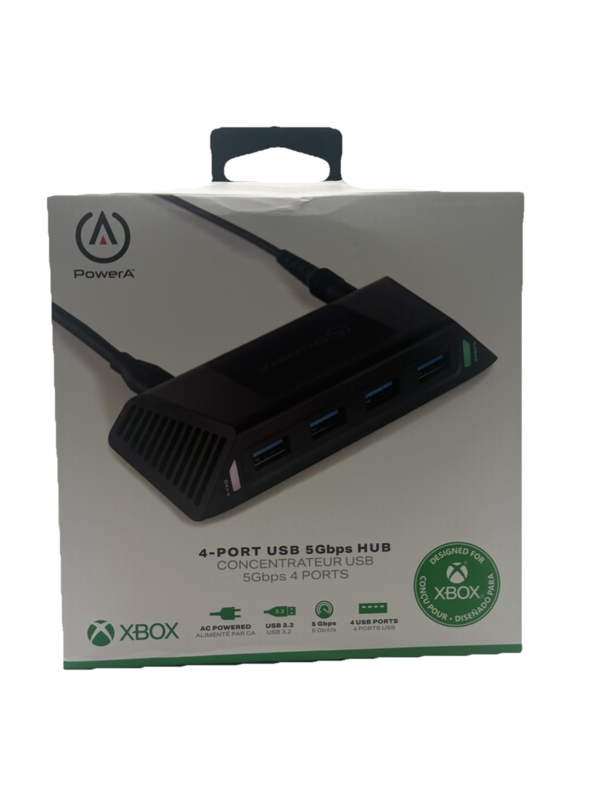 PowerA 4-Port USB 3.2 5Gbps Hub for Xbox AC Powered Sealed