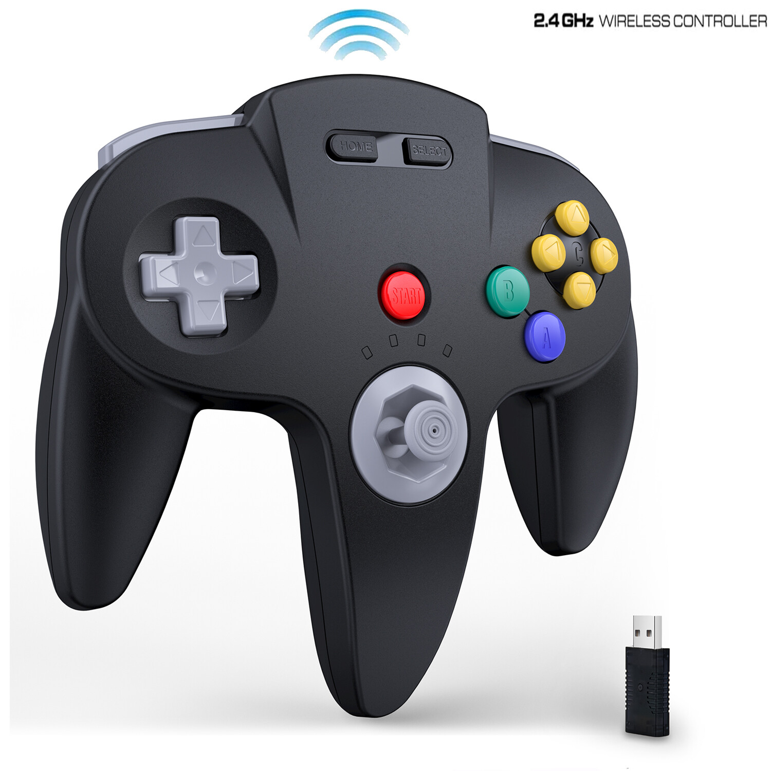 Wireless USB N64 Controller for Switch, USB N64 Controller for Win MAC Linux iOS