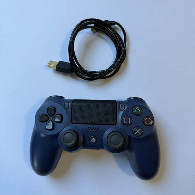 Sony PS4 DualShock4 PlayStation Wireless Controller Blue w USB Tested CUH-ZCT2U