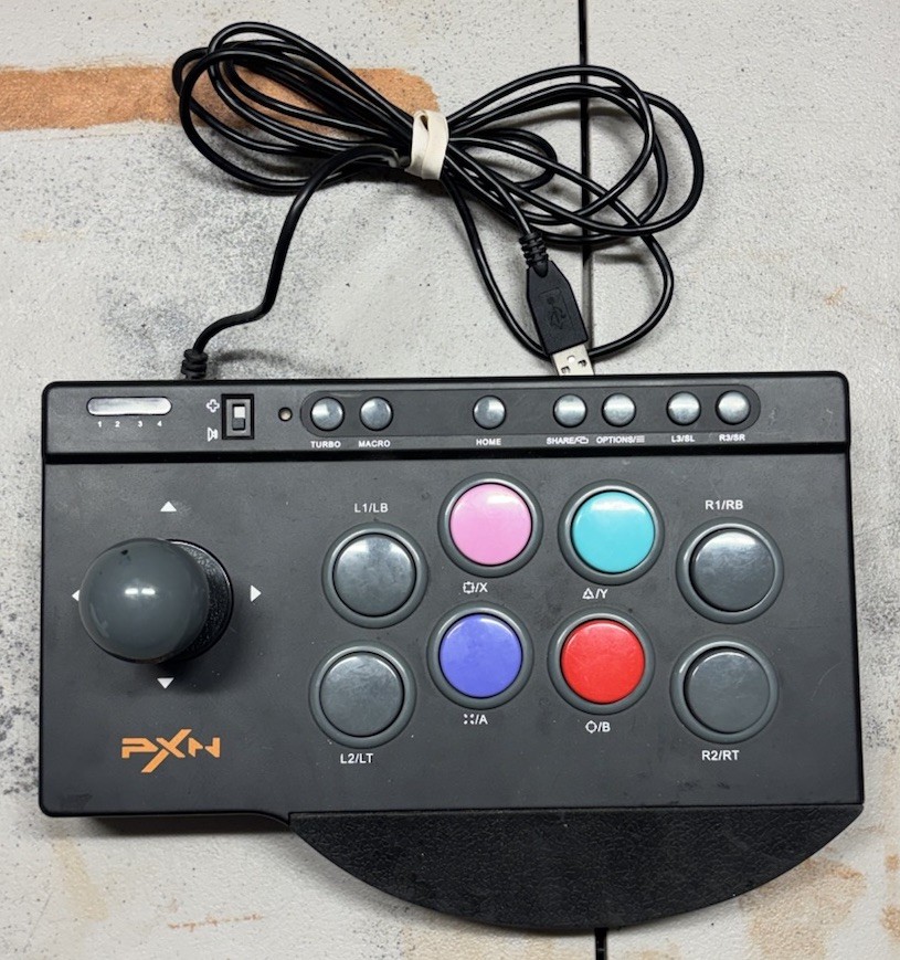 PXN [PXN-0082] USB Arcade Fight Stick for Android Switch Xbox One PS4 Windows