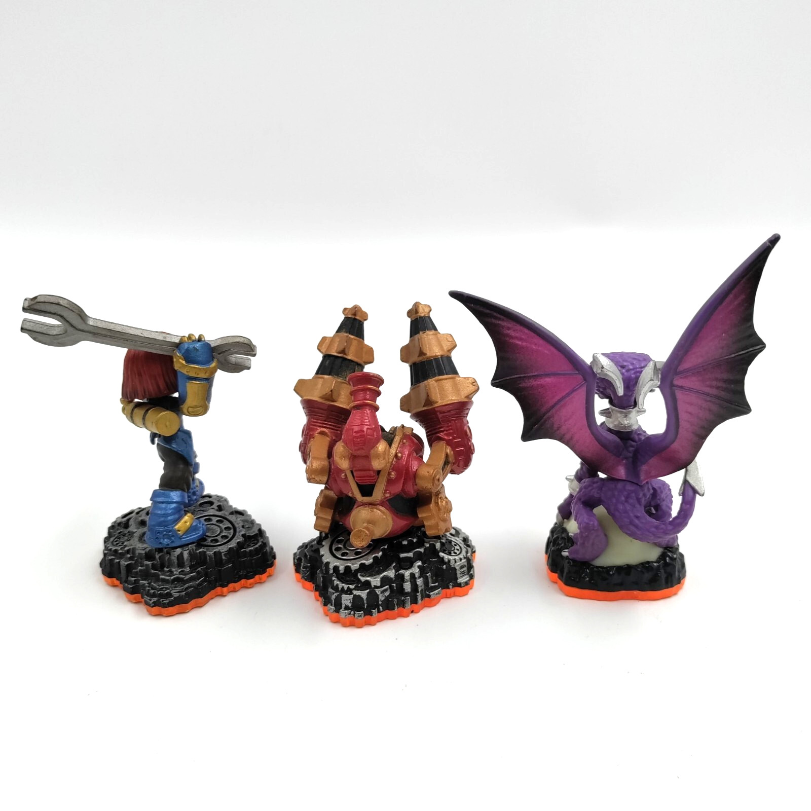 Skylanders Character Figures Orange Base Lot E3126, W4125 & L2129 -Great Cond.