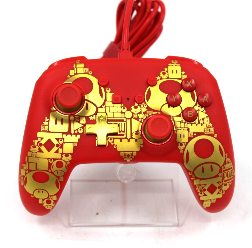 PowerA Enhanced Wired Controller for Nintendo Switch – Golden M Gamepad – Used
