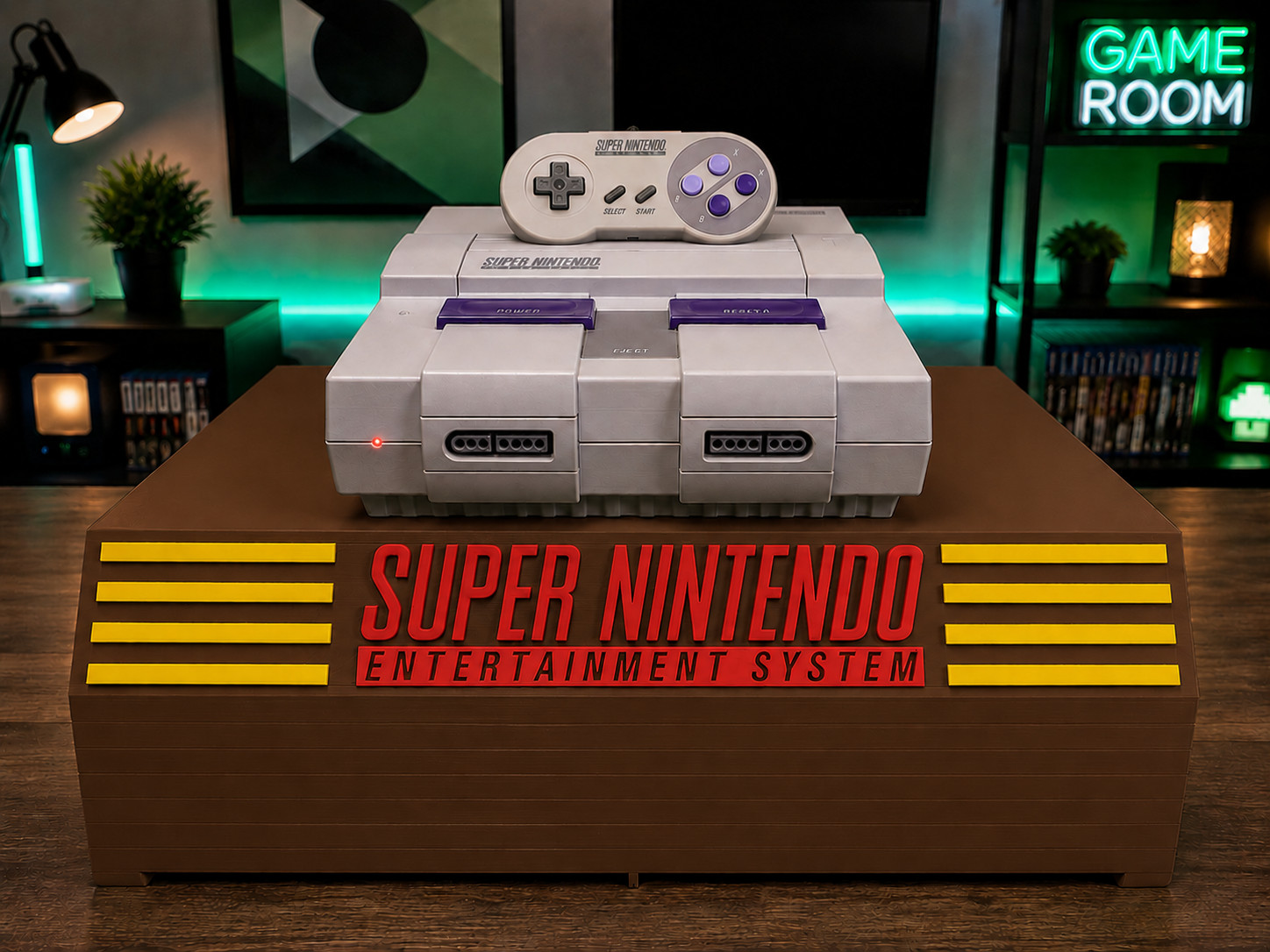 SNES Cartridge Holder for 18 Games Cartridges | Personalized Colors