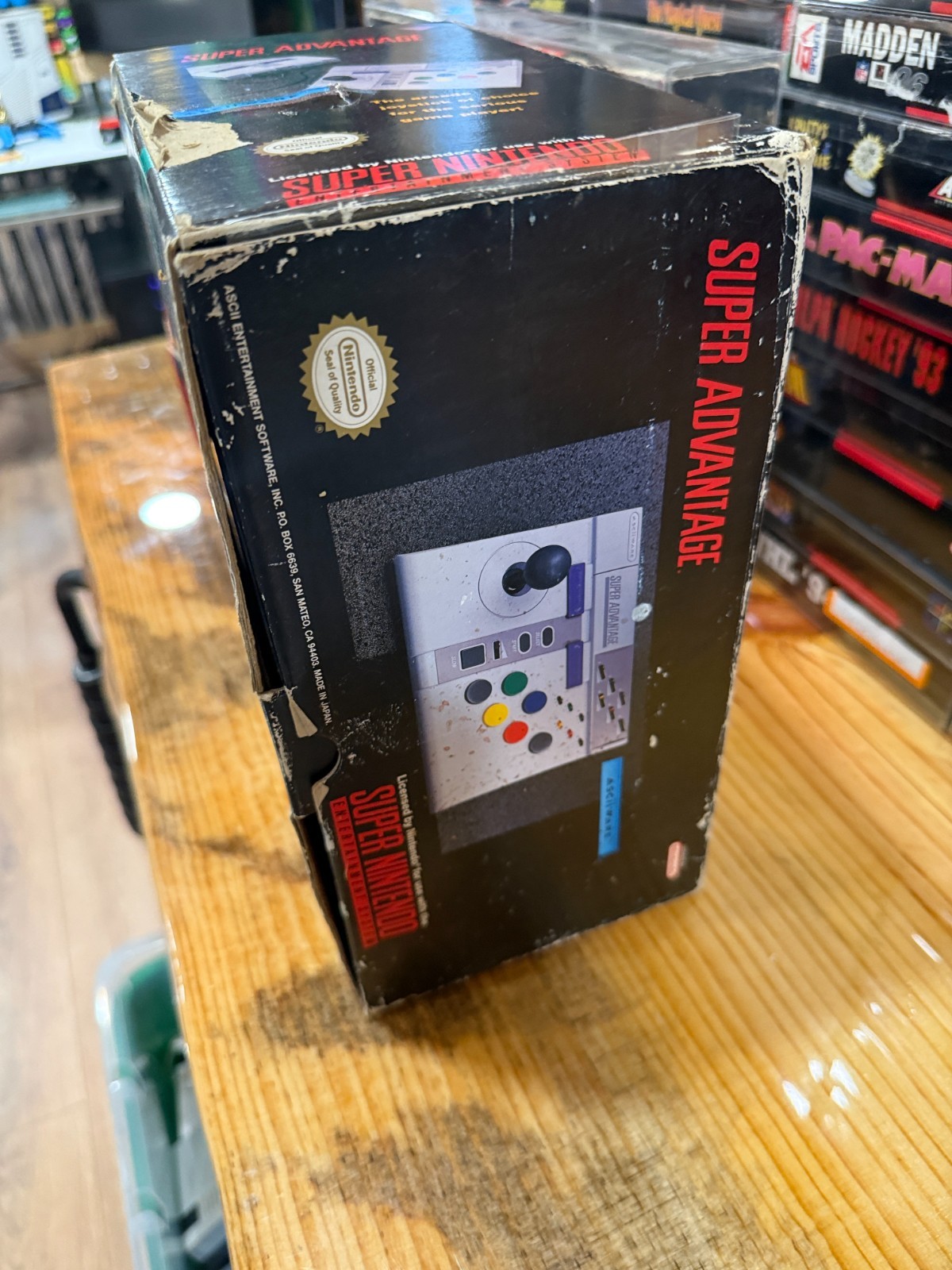 Super Advantage Arcade Stick Controller – Super Nintendo SNES (Complete)
