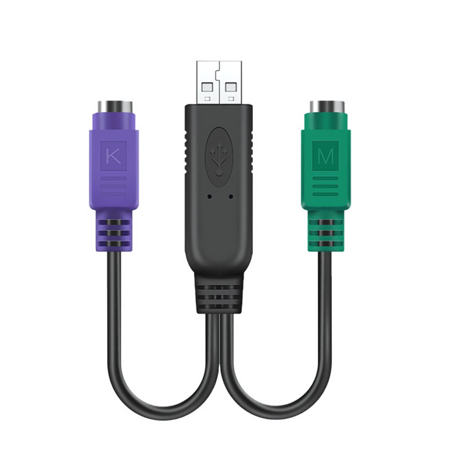 USB Male to PS2 Female Active Converter Cable For Computers keyboards Scanners