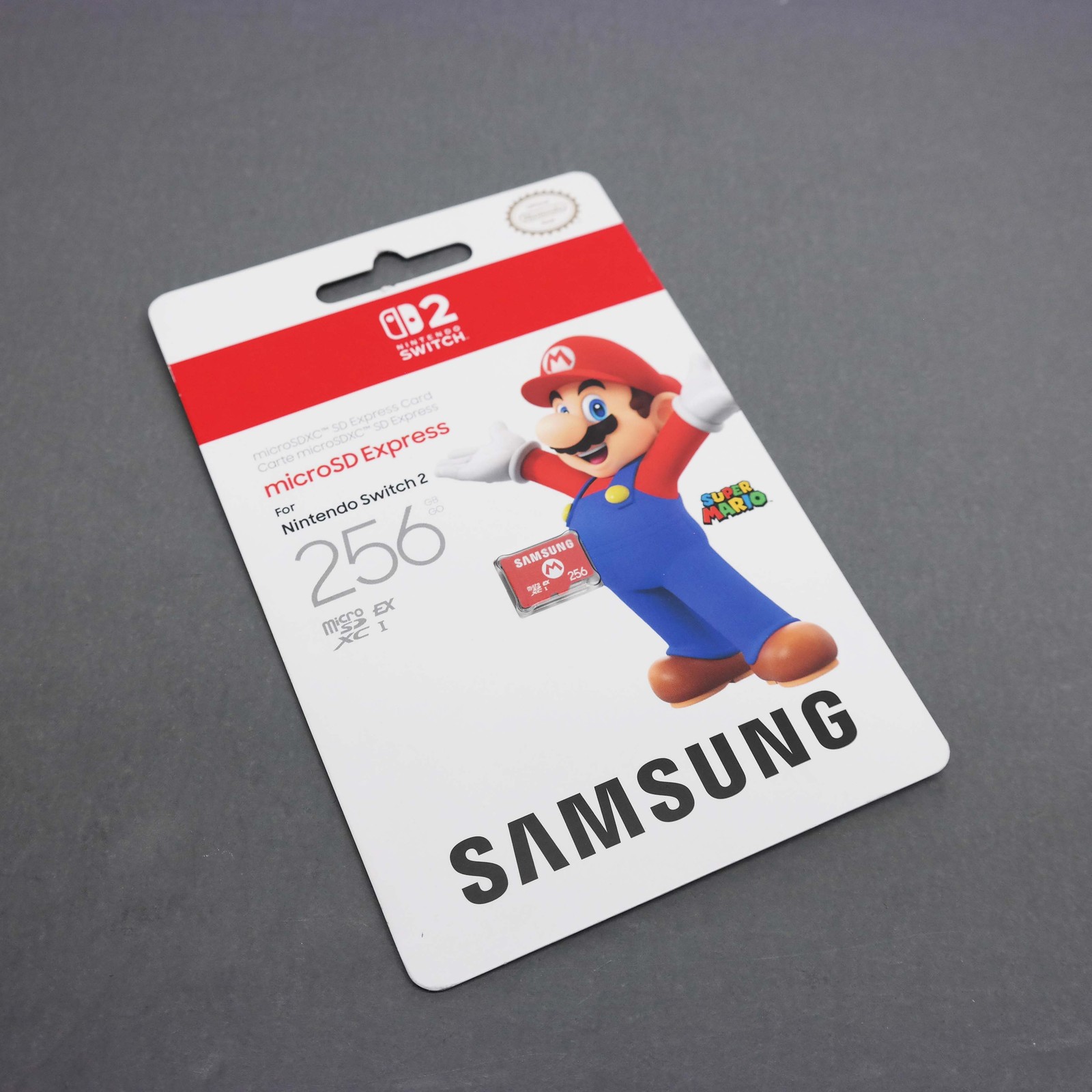 Nintendo Switch 2 Samsung 256GB microSD Express Card Mario Edition