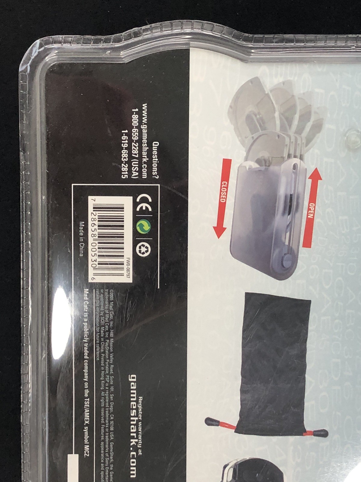 PSP GameShark Utility Pak 2005 Mad Catz Screen Protector UMD Mag Pouch Sony