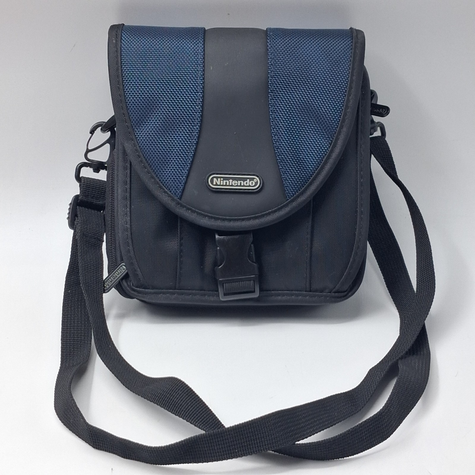 Nintendo DS Carry Case Travel Bag Black & Blue With Strap