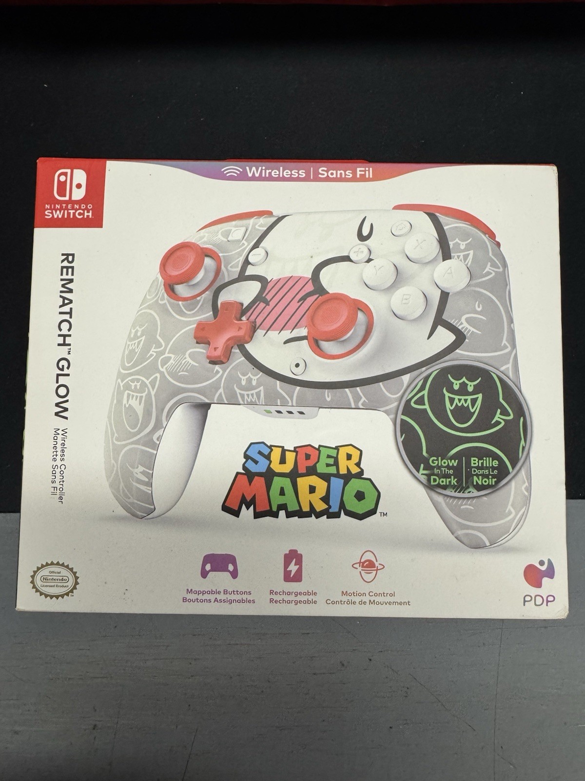 New Nintendo Controller – Rematch Glow Switch Wireless Super Mario Glow In Dark!