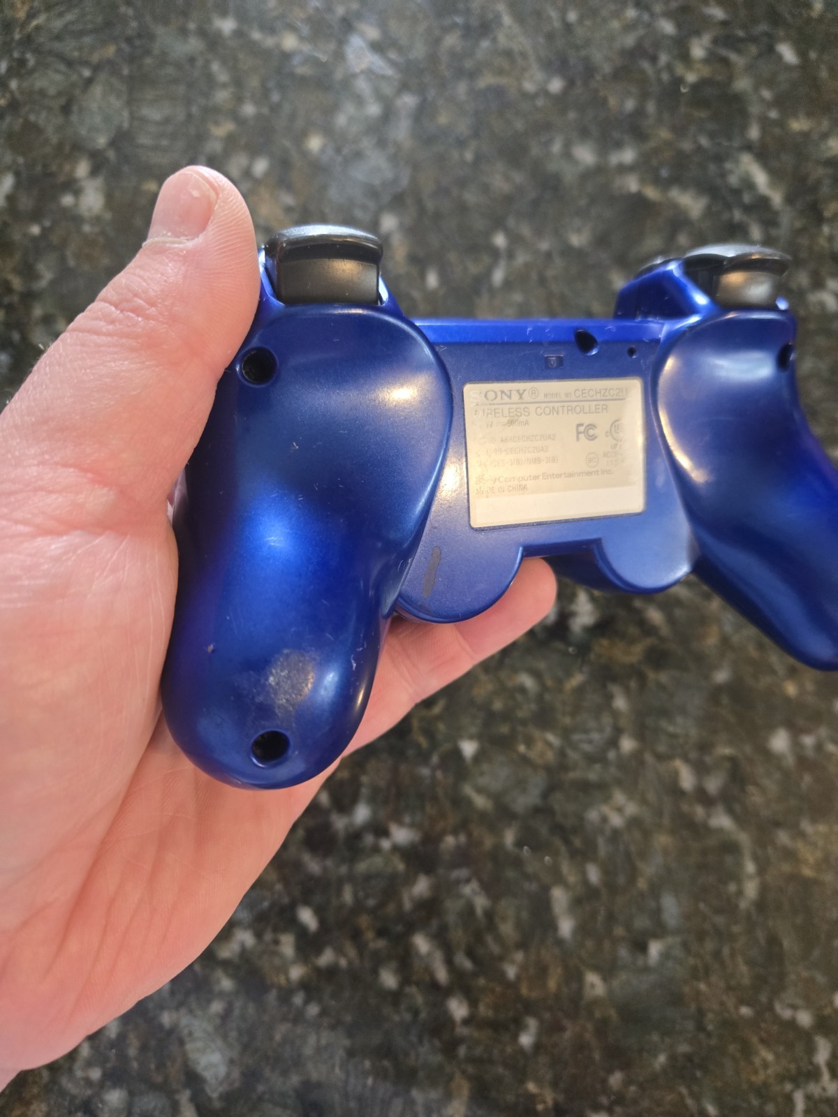 Blue Sony DualShock 3 Controller PlayStation 3 PS3 + New USB Cable included
