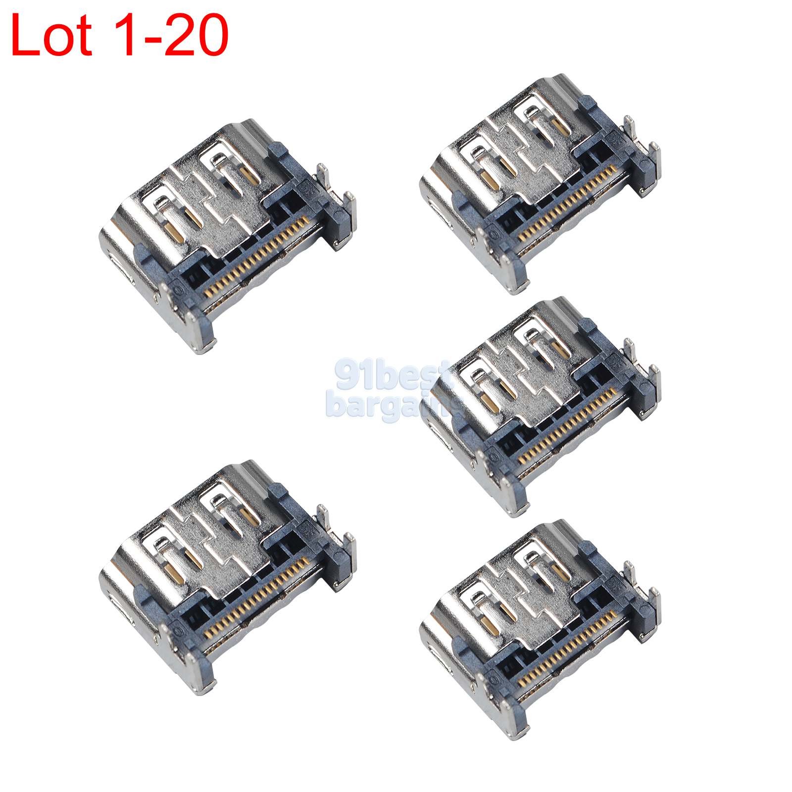 Lot 1-20X OEM HDMI Port Connector Motherboard Socket For Sony PlayStation 5 PS5