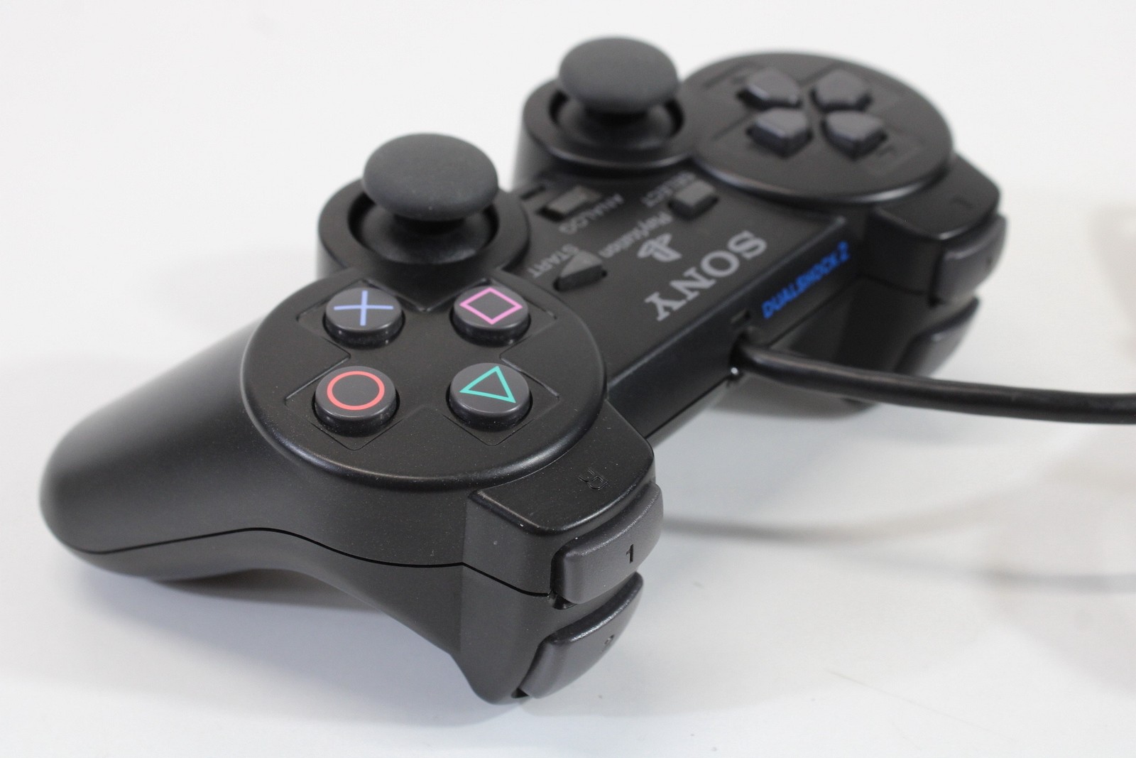 Official PlayStation 2 Black Dualshock 2 Controller SCPH-10010 PS2 OEM CLEAN 506