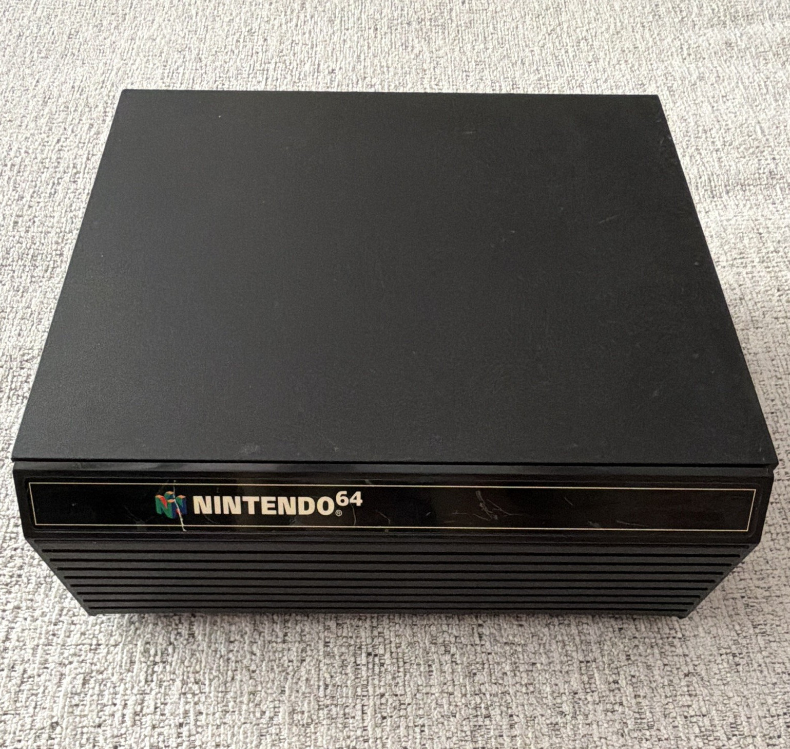 Nintendo N64 Black Plastic Game Case Storage Drawer Organizer w/ Partitions