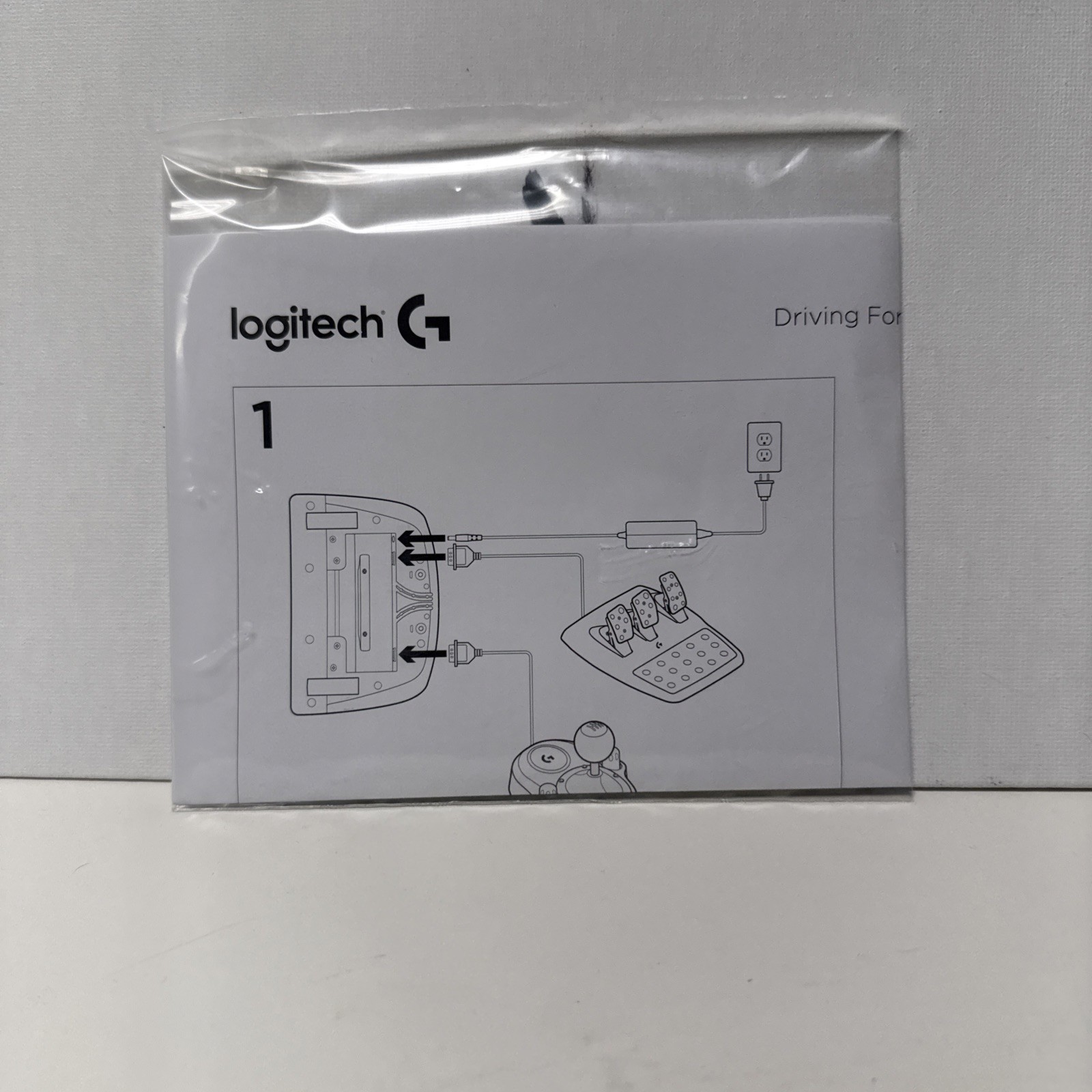 Logitech Driving Force 6-Speed Shifter With Push Down Reverse Open Box