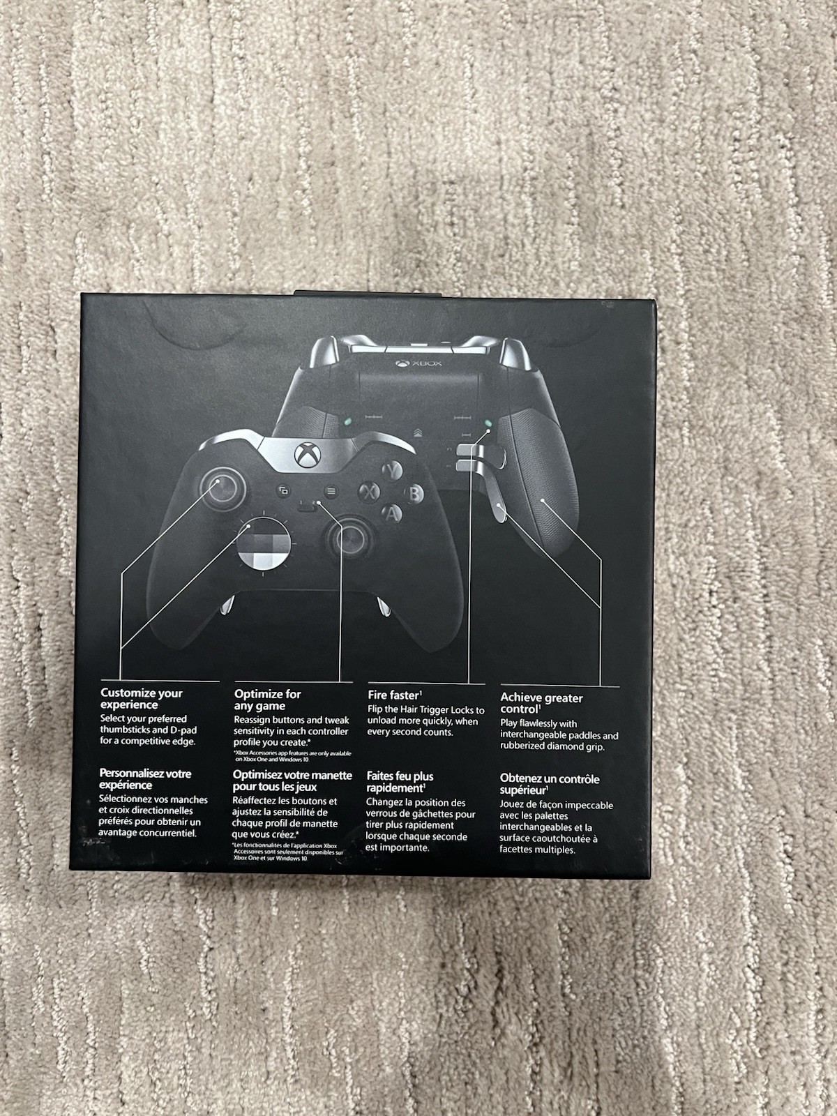 Microsoft Xbox Elite Wireless Controller Black/Silver w/ Case PC/Xbox One