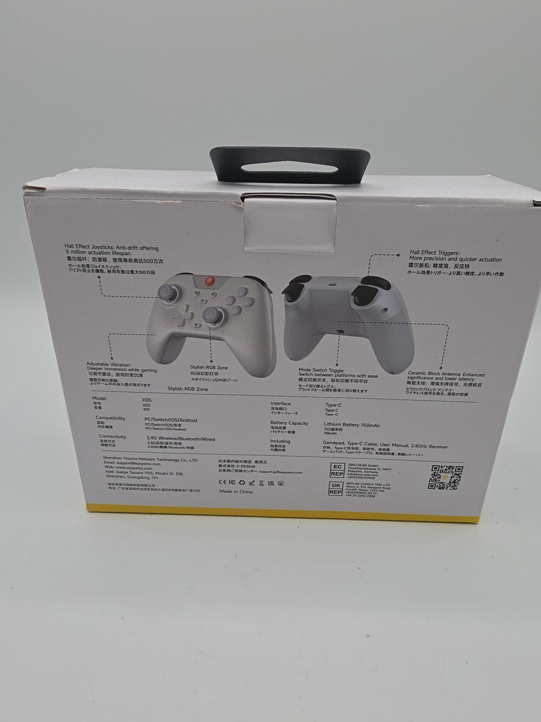 NEWasySMX X05 Wireless PC Controller /Hall Triggers Joysticks Bluetooth Gamepad