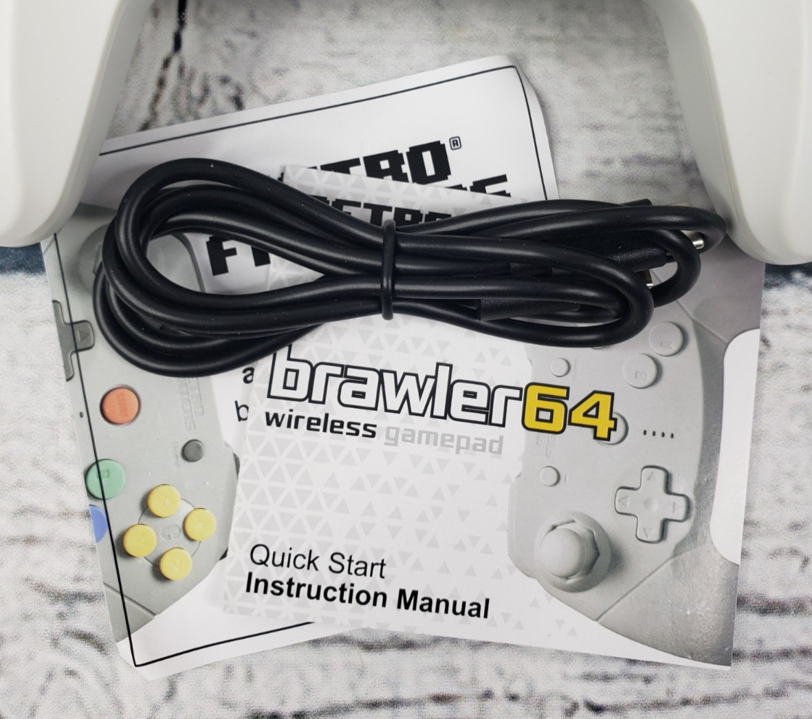 Retro Fighters Brawler64 Wireless Controller For Switch/PC – White