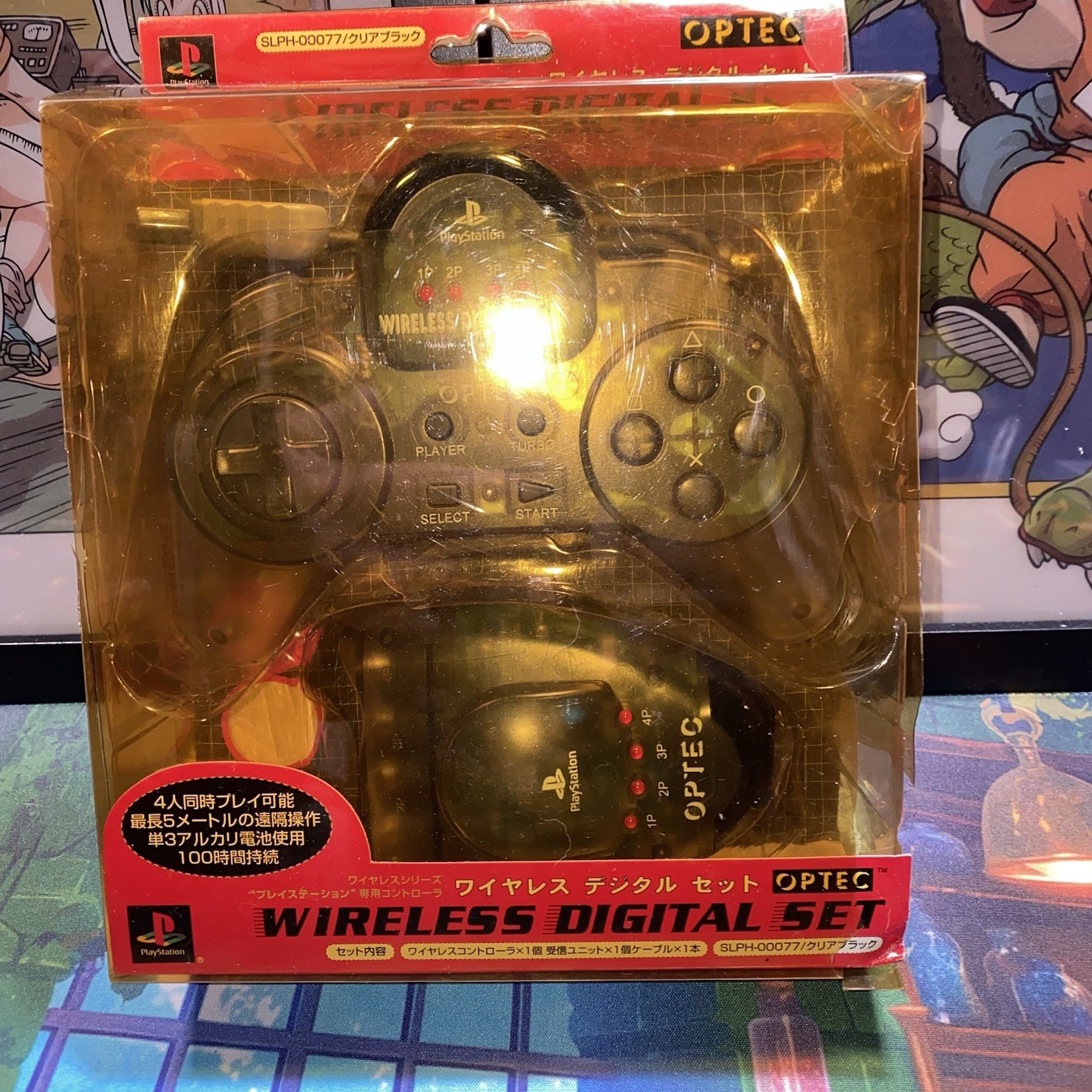 PlayStation OPTEC Wireless Digital Set Controller – Clear Black (SLPH-000077)