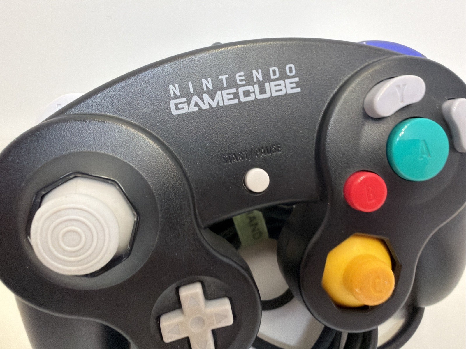 Official Nintendo Gamecube Controller Black DOL-003 Authentic OEM Tested