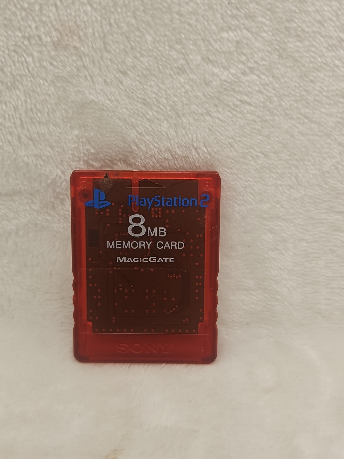 Sony Playstation 2 PS2 Official OEM MagicGate 8mb Memory Card Red SCPH-10020