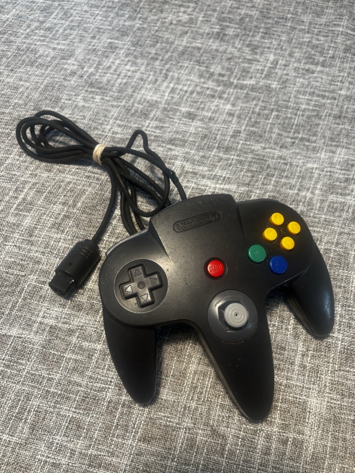 Nintendo 64 N64 Controller Black, OEM, Tight Stick, Tested