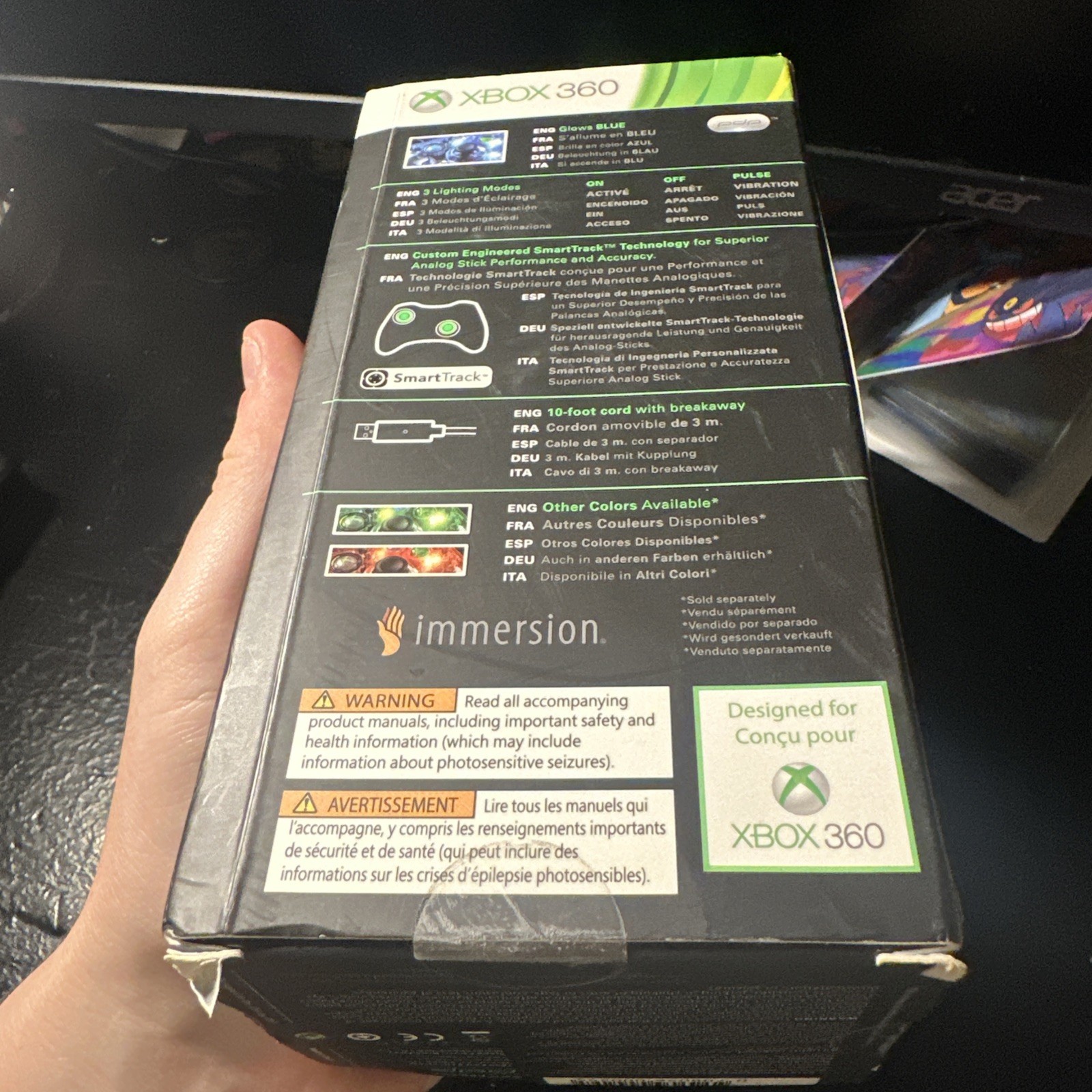 Sealed Afterglow Wired Xbox 360 Controller