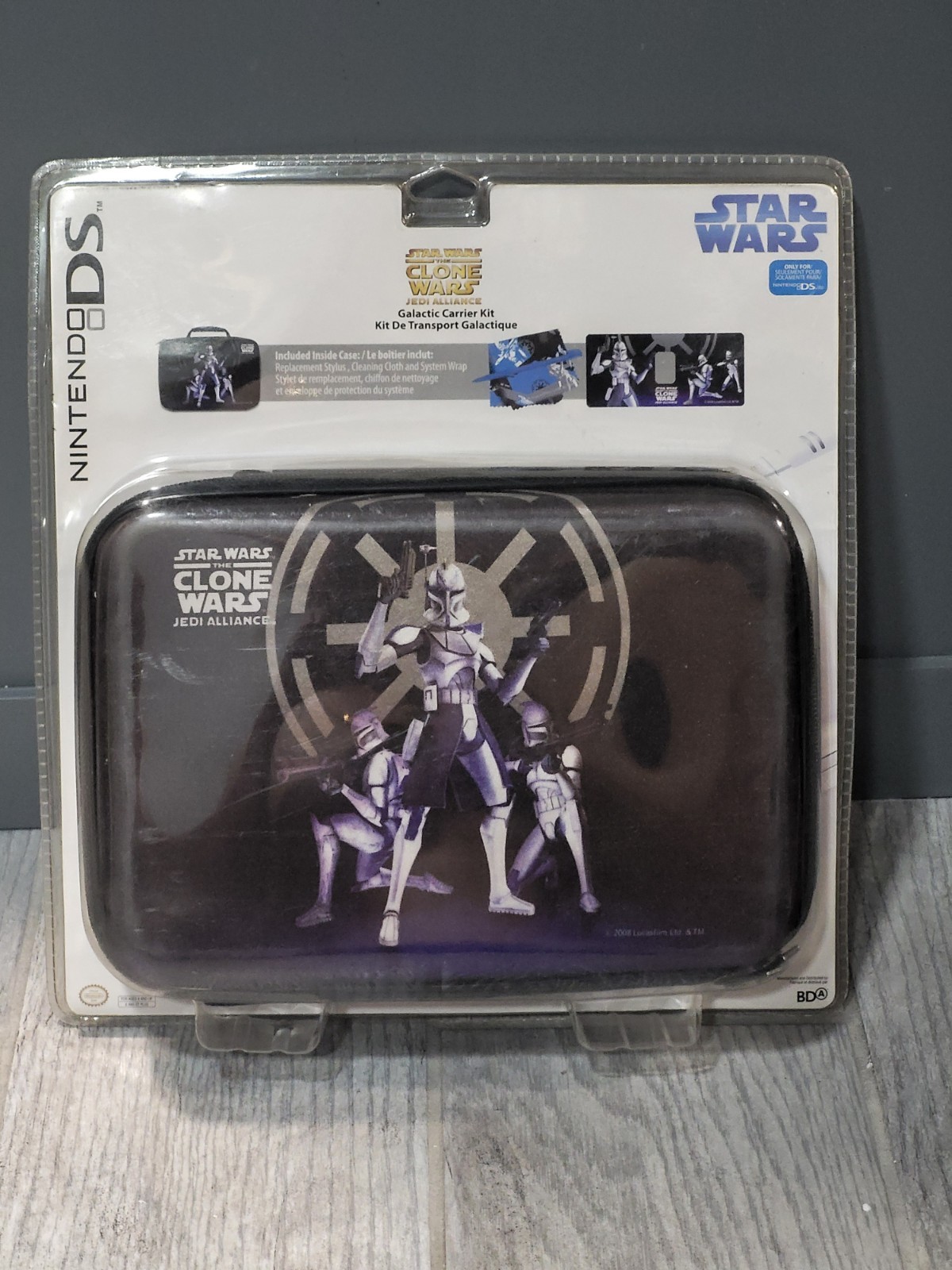 STAR WARS CLONE WARS STORM TROPPERS LARGE CARRYING CASE FOR NINTENDO DS LITE