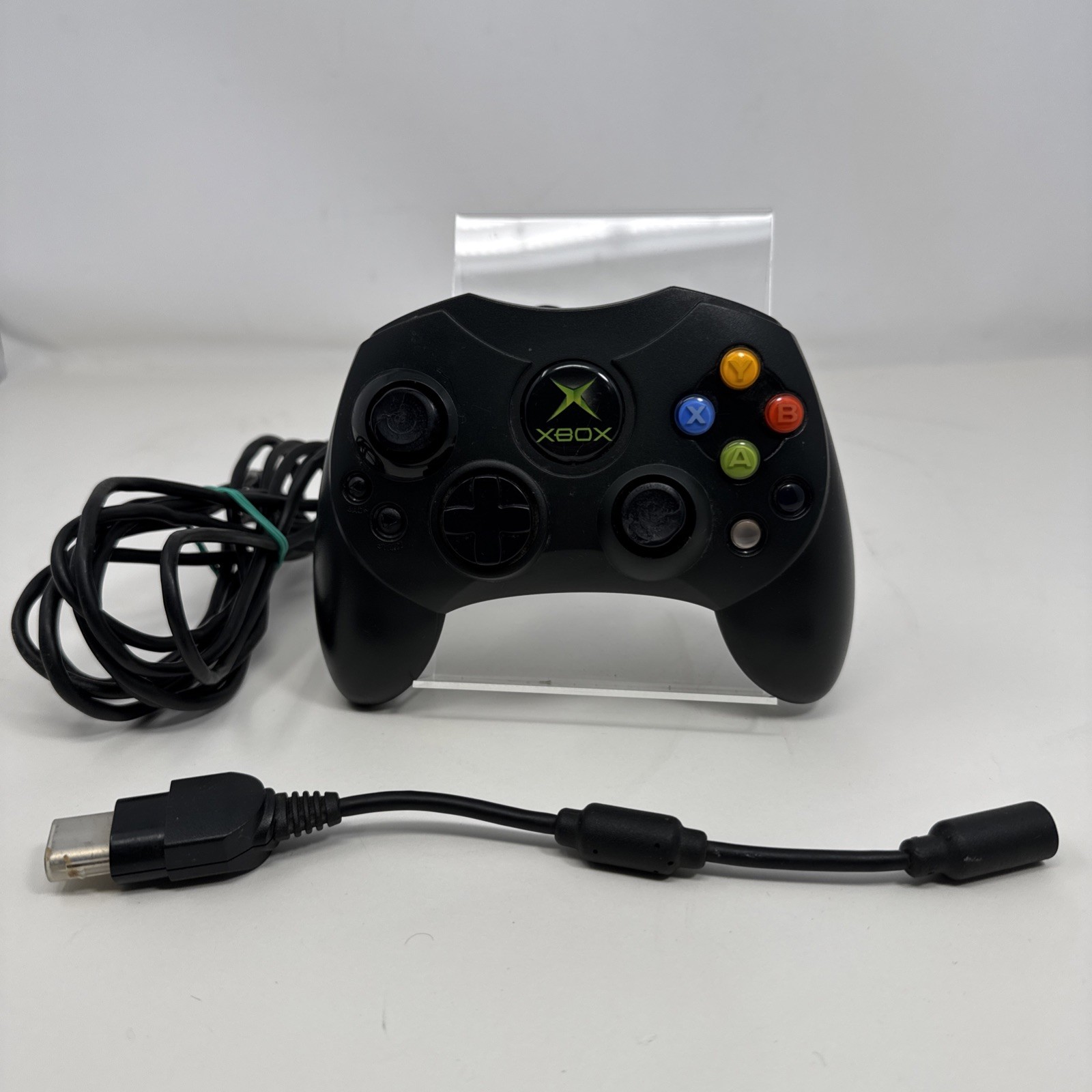 Microsoft Original Xbox Controller OEM S Type Wired Black w/ Breakaway Cable