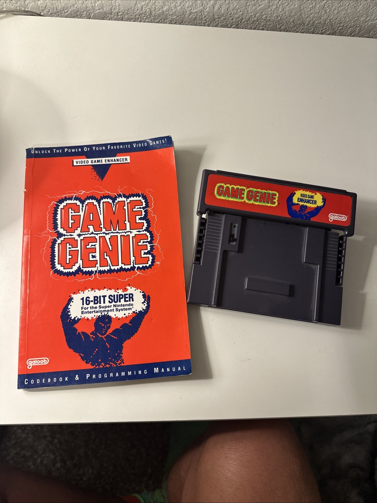 Game Genie SNES Super Nintendo Video Game Enhancer Galoob Tested With Manual!!