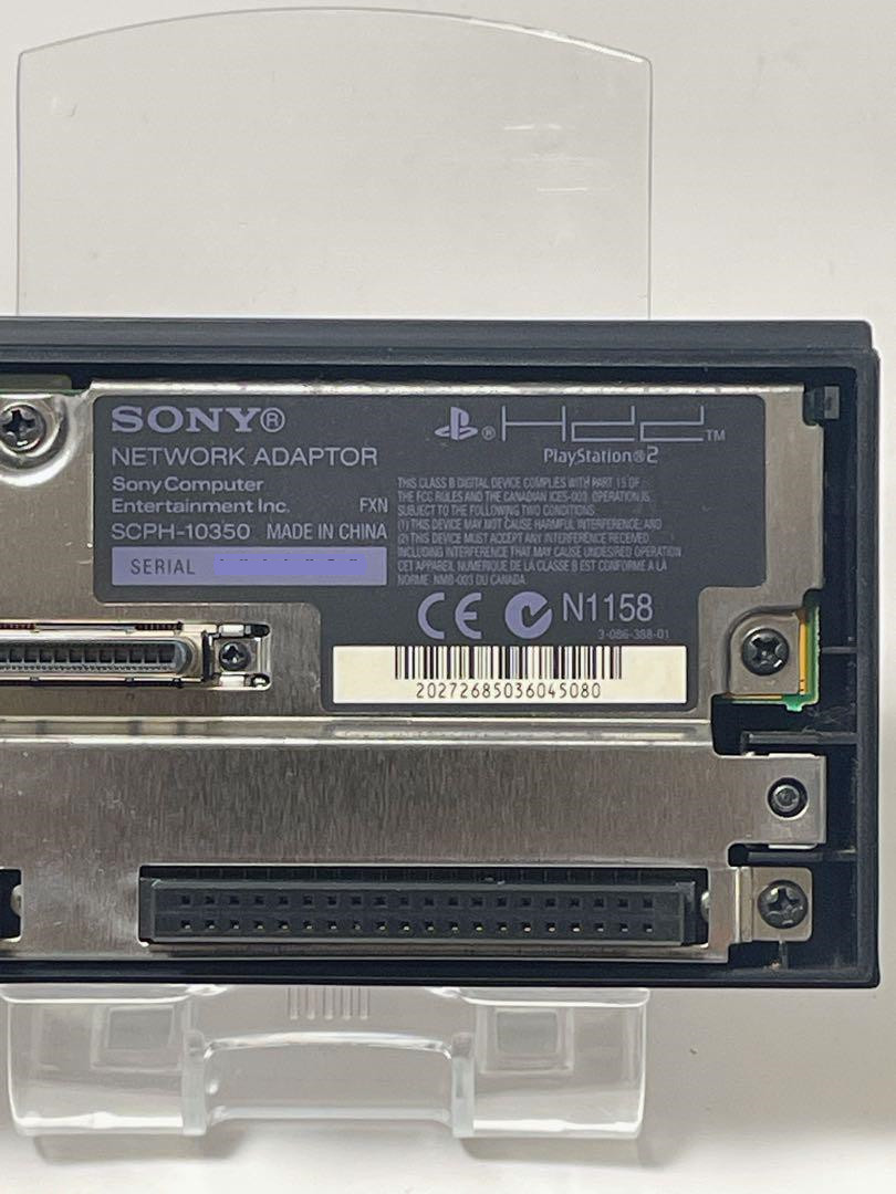 Sony SCPH-10350 Playstation 2 NETWORK ADAPTOR Made in JAPAN PS2 Black Used