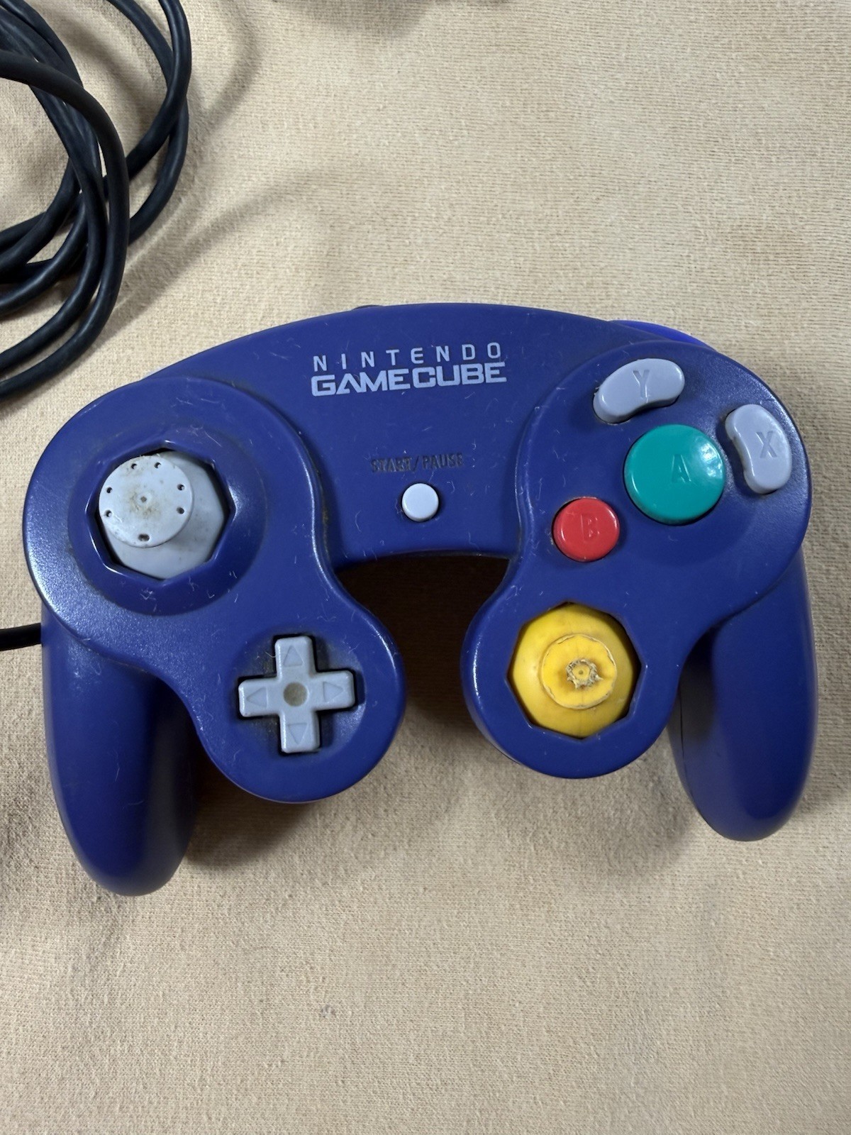 Official Nintendo GameCube Controller Indigo Purple OEM DOL-003 Authentic READ