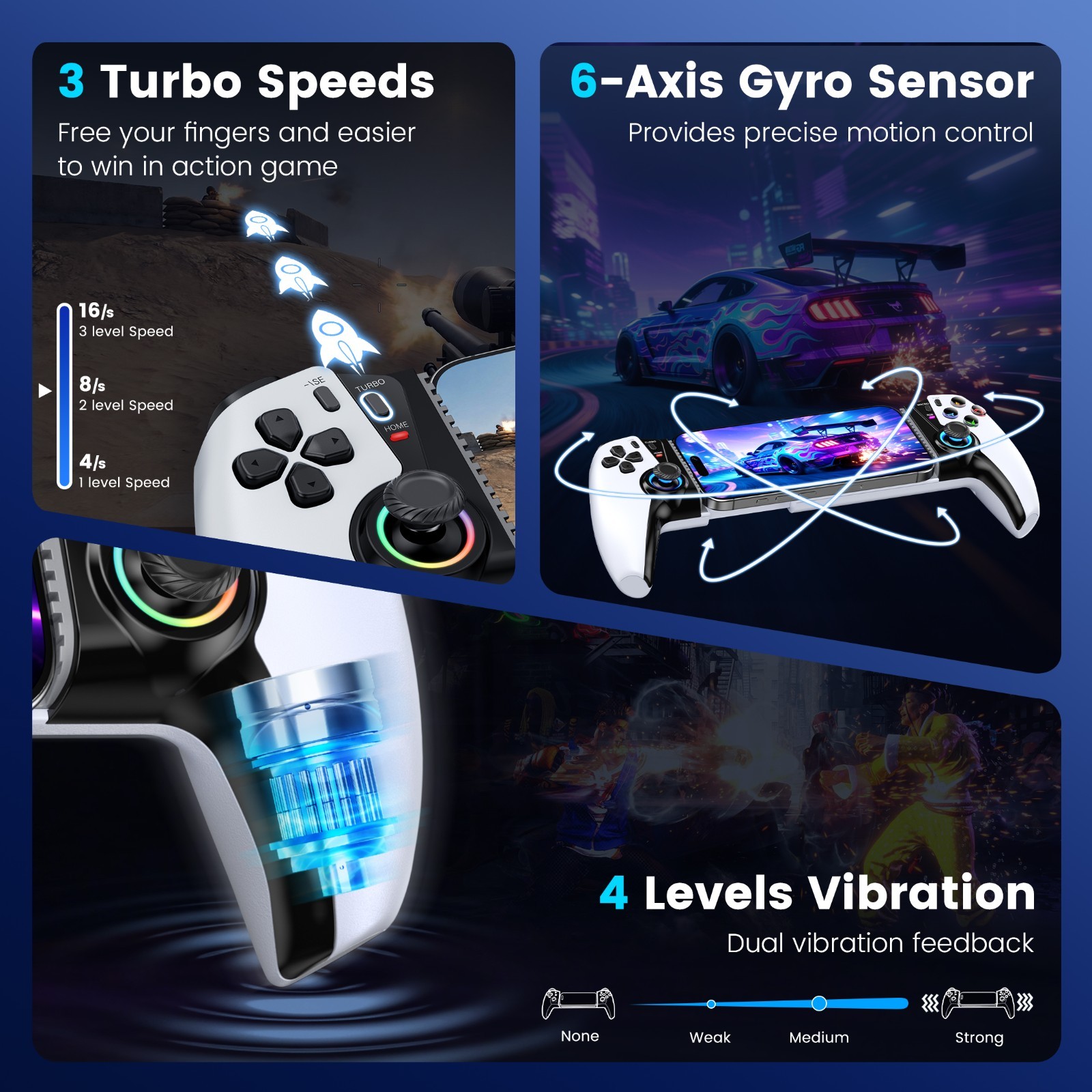 Mobile Gaming Controller for iPhone/Android/Switch 2/Switch/OLED/ PS Remote Play