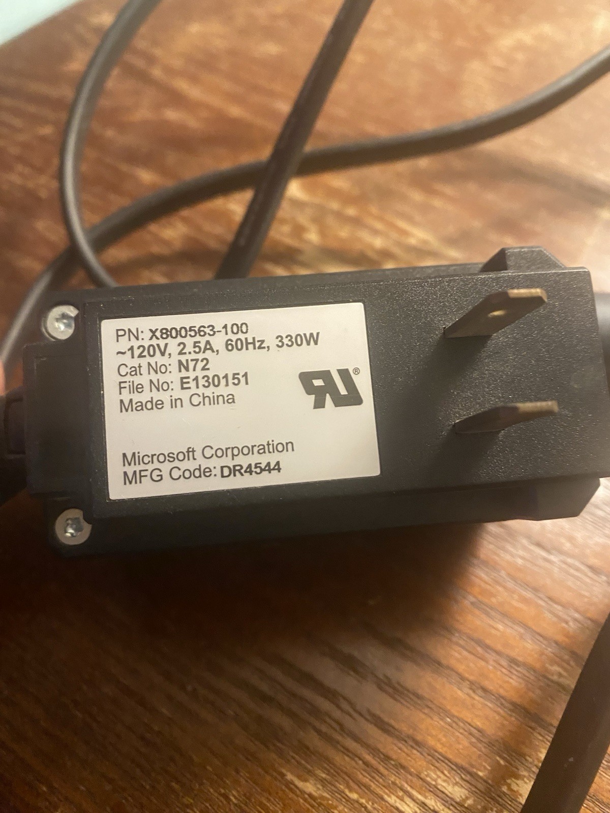 Original Microsoft OEM Xbox Power Surge Supply AC Adapter Cable