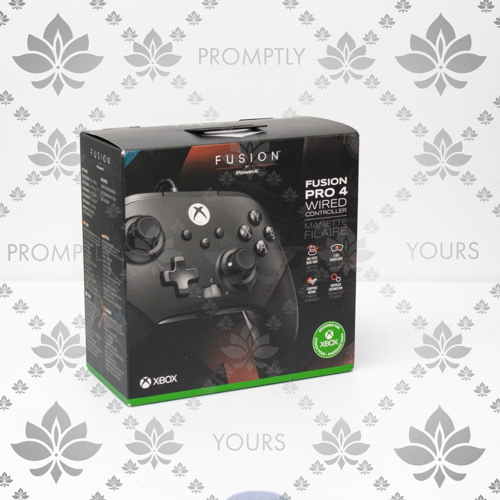 PowerA Fusion Pro 4 Wired Controller Xbox Black Hall Effect Mappable Buttons New