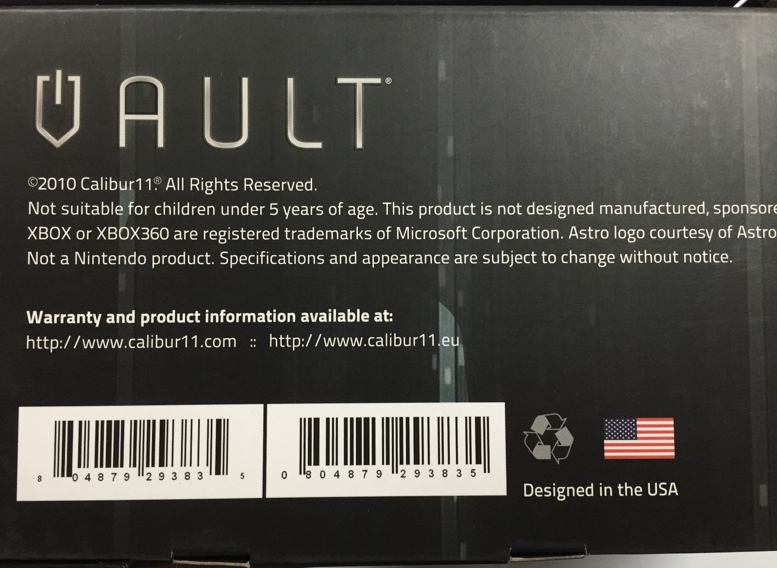 Calibur11 Licensed Vault : XBox360 Case Base Model Urban Blue – Brand New