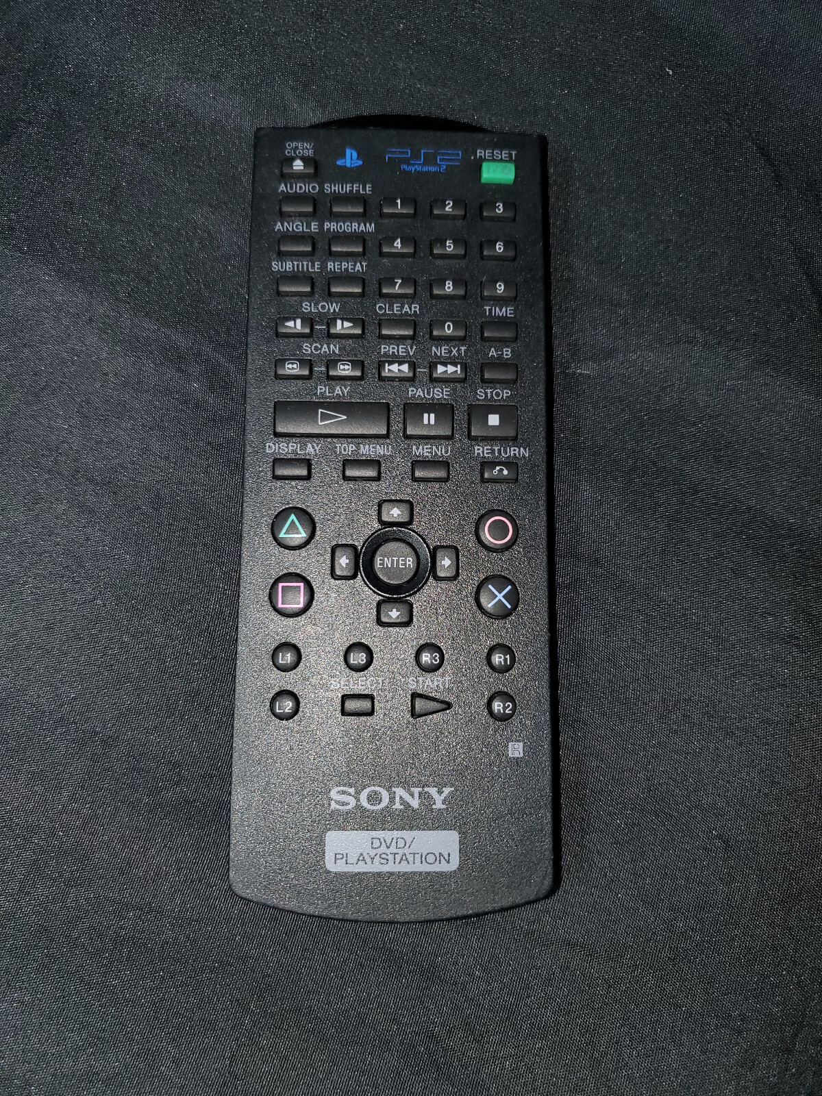 Sony PlayStation 2 PS2 DVD Remote Control ONLY, no reciever – Tested