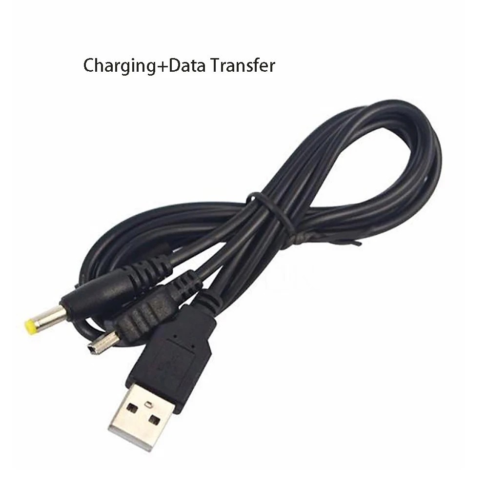 2-In-1 USB Data Charger Cable Charging Cord for Sony PSP 1000 2000 3000Slim Lite