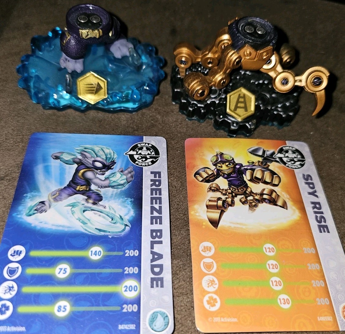Skylanders Swap Force lot 7 Quick Draw Enchanted Legendary Gold Night Shift Doom