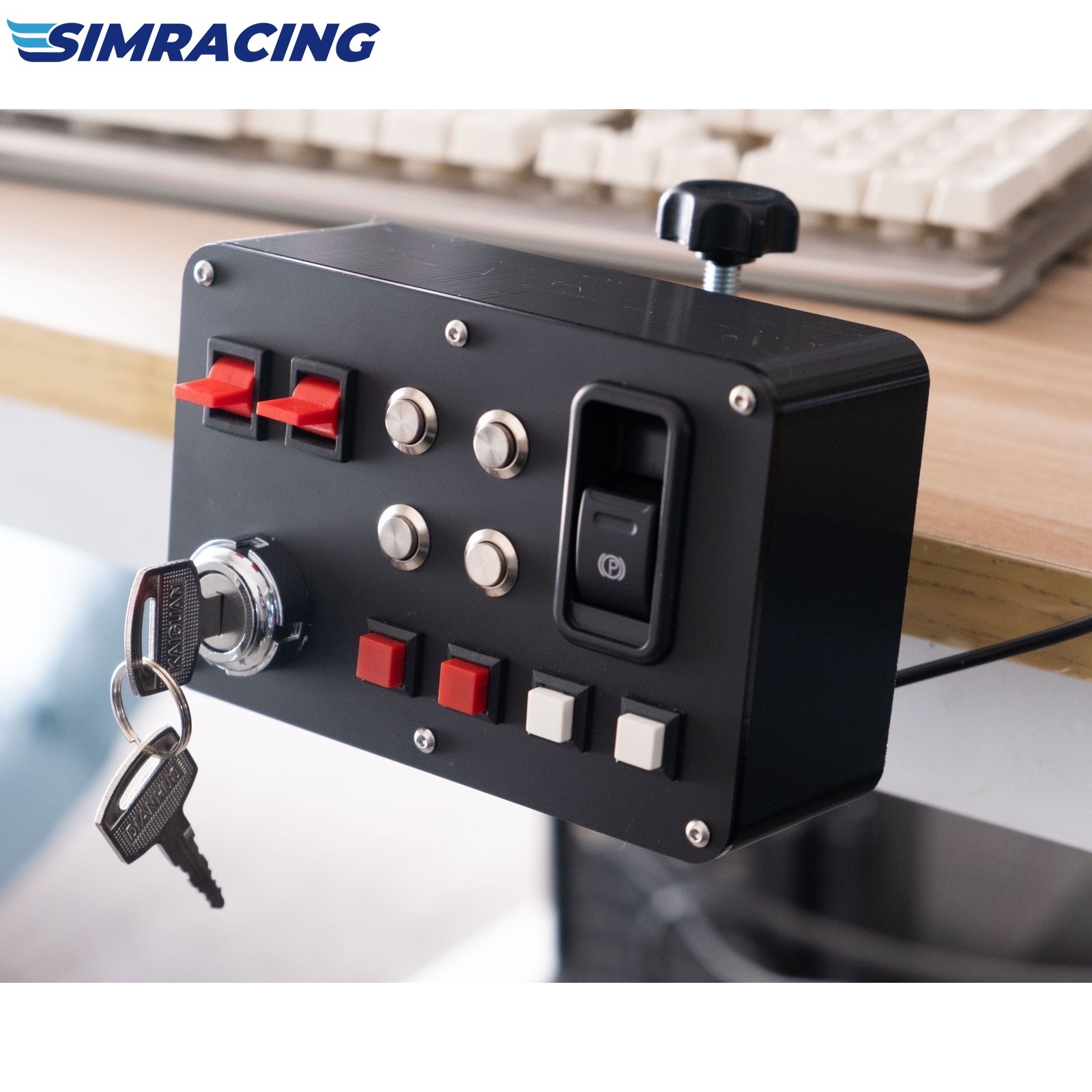 Racing Game Simulation Central Control Box w/ PETG 3D-printed Shell Support USB