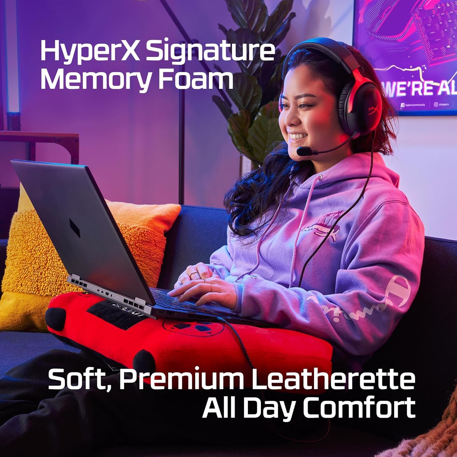 HyperX Cloud III – Wired Gaming Headset, PC, PS5, Xbox Series X S, Angled 53mm D