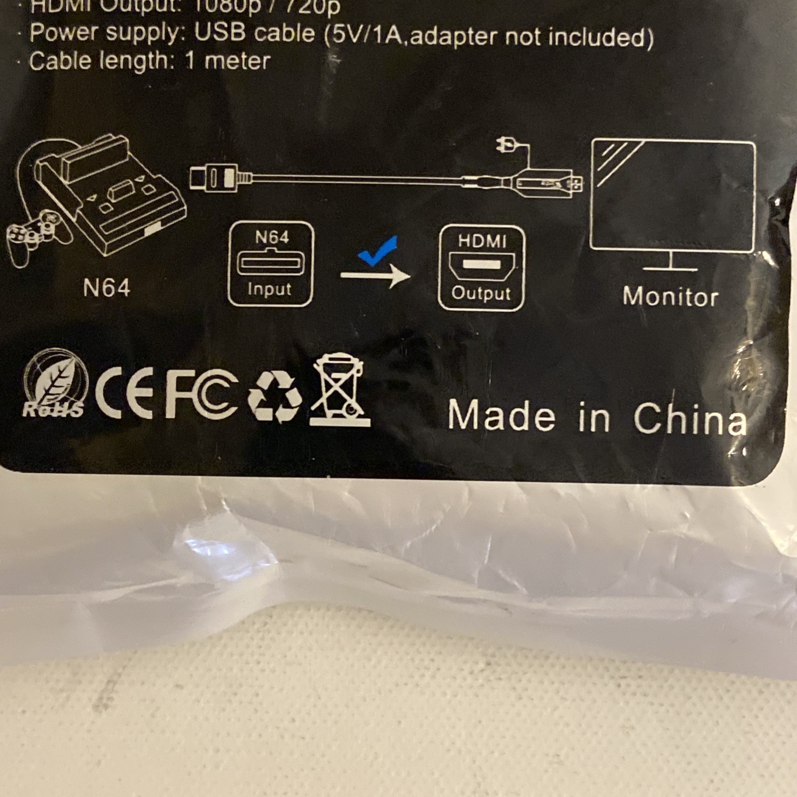 N64 To HDMI (DH_N64) Converter Supports Nintendo 64,SNES,SFC,NGC Consoles