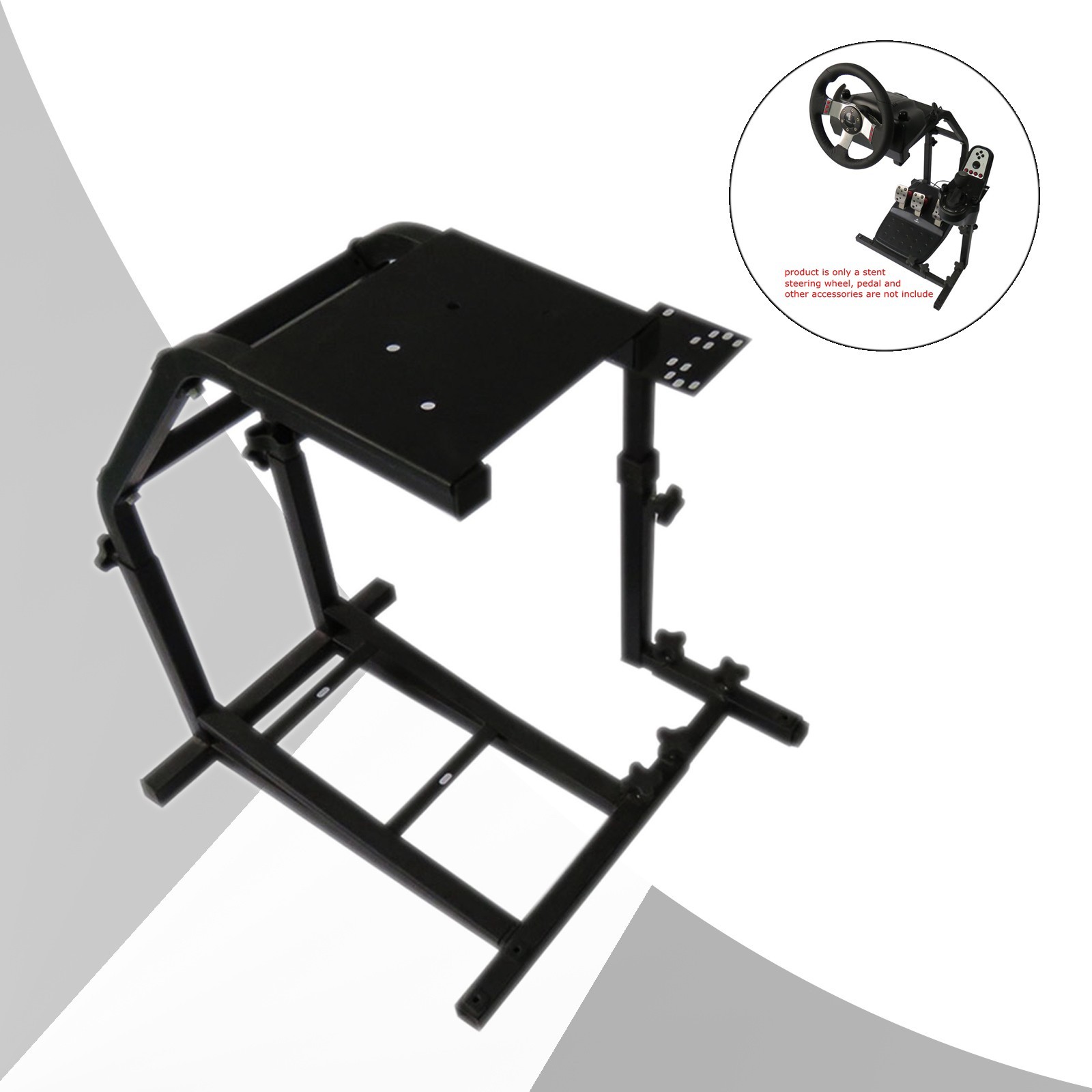 Universal Racing Game Chair Stand Steering Wheel Pedal Mount Adjustable