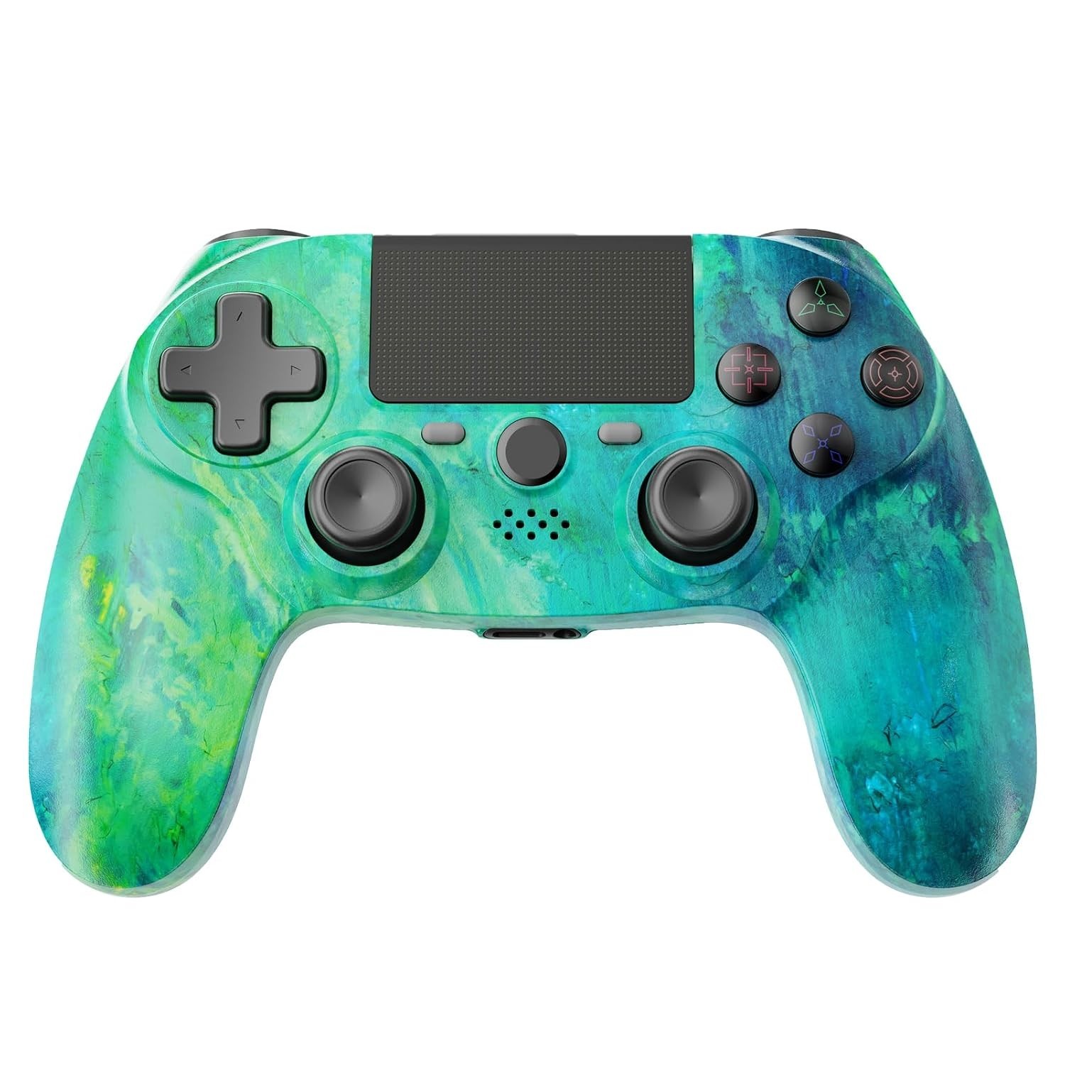 Wireless PS4 Controller – Long-Lasting Battery & Headphone Jack – Green