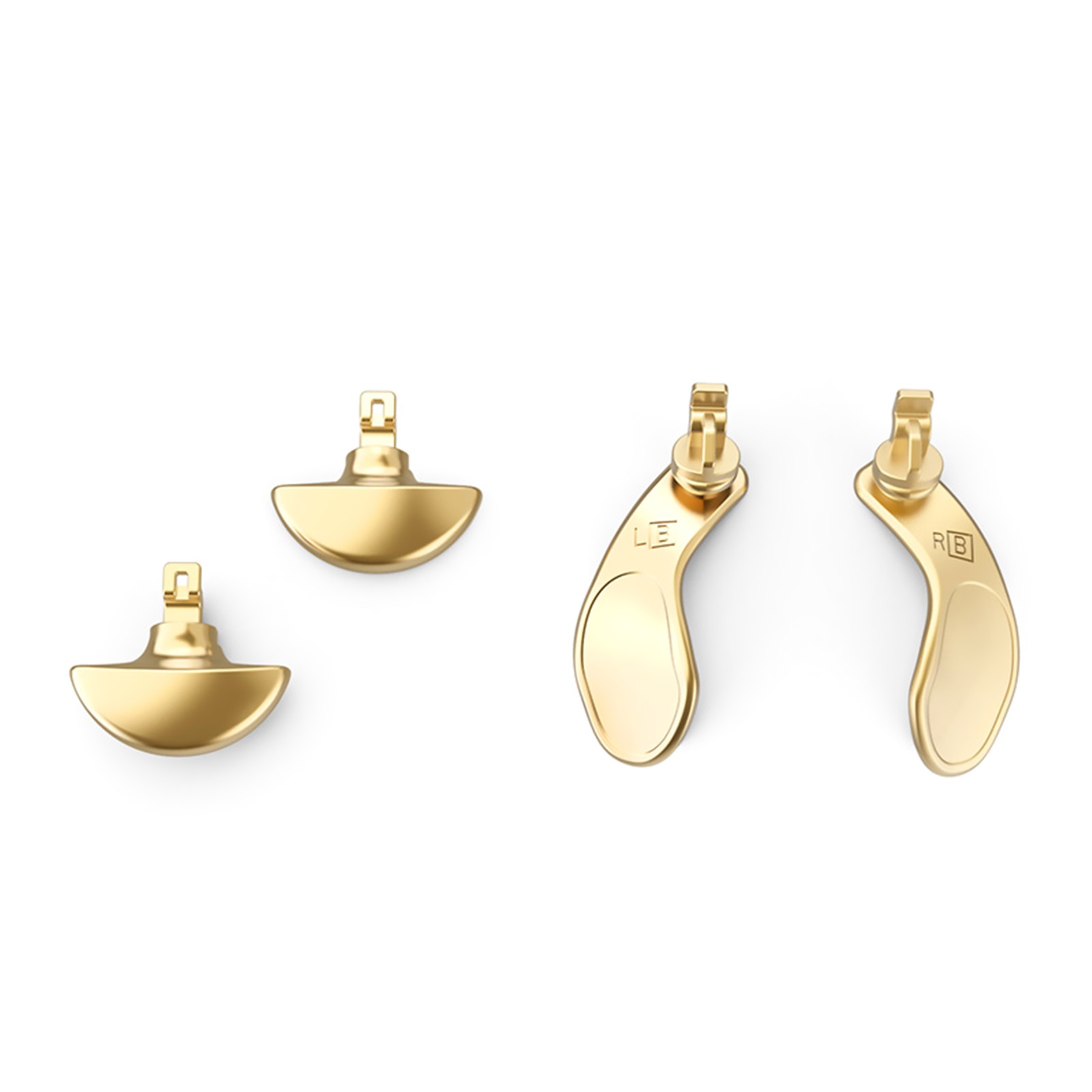 4* Gold Stainless Steel Back Button Paddles For PS5 Edge Controller Accessories