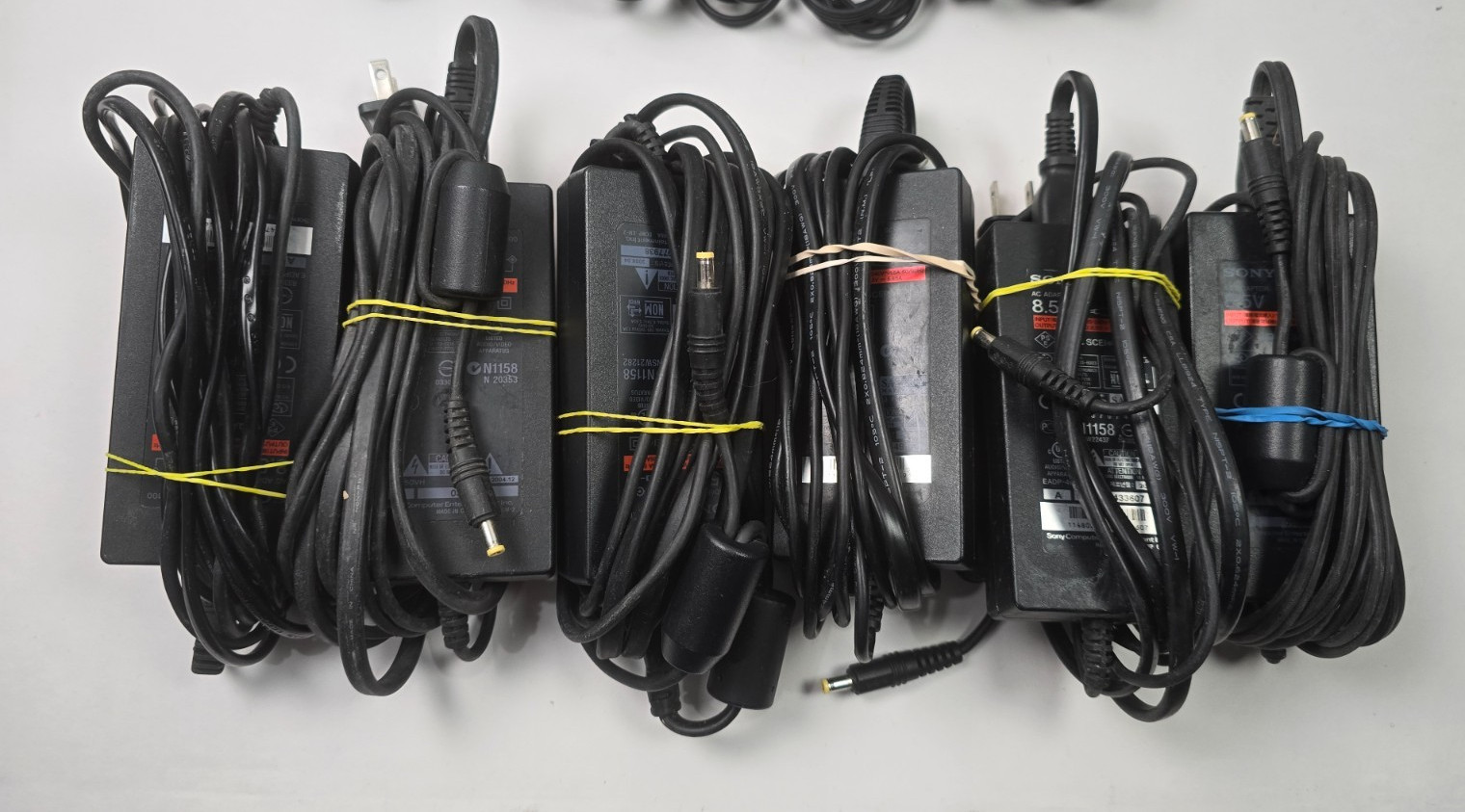 Lot of PlayStation 2, PS2 Slim 6 Power Supply & 7 Audio Video Cables – Tested